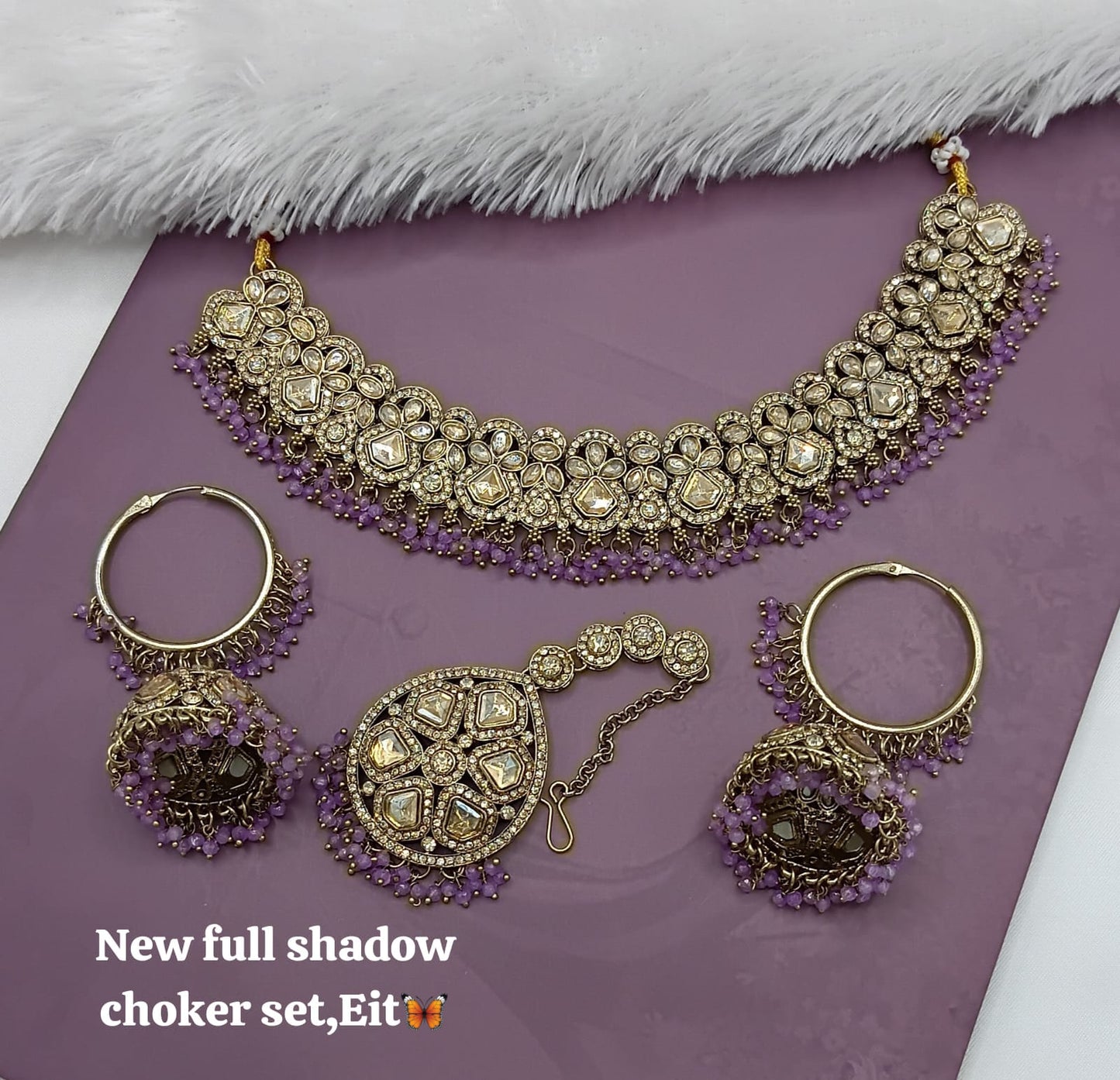Antique Gold Plated Jewellery Set