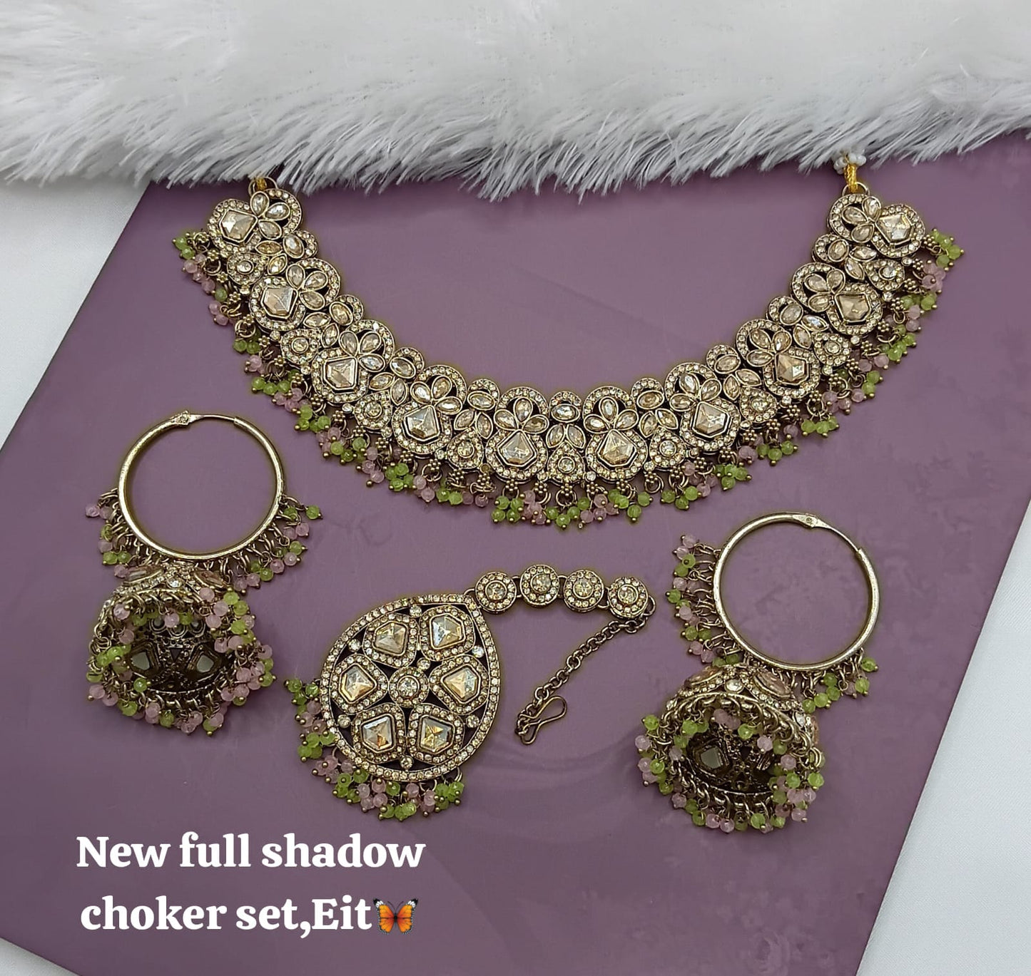 Antique Gold Plated Jewellery Set