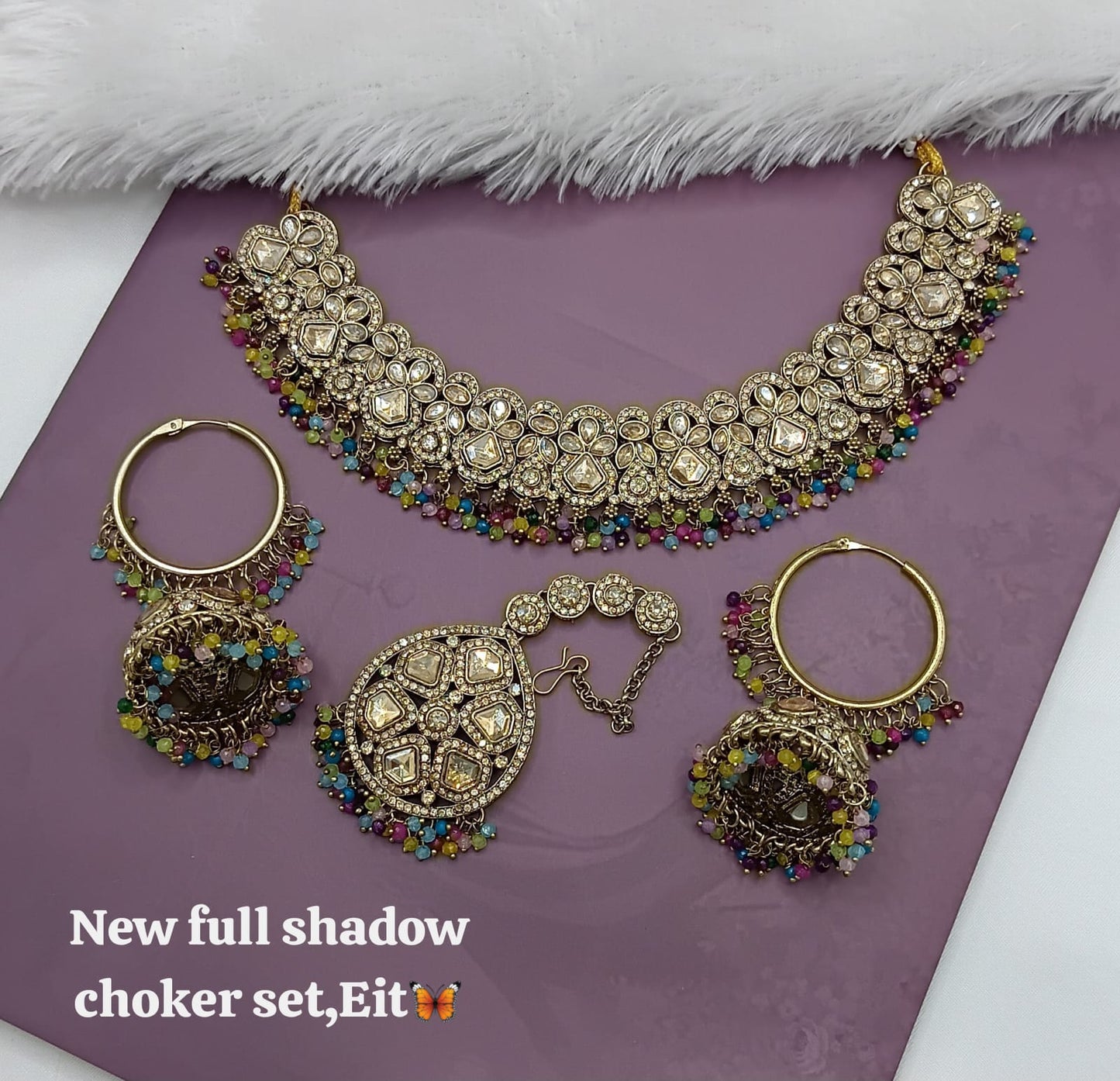 Antique Gold Plated Jewellery Set
