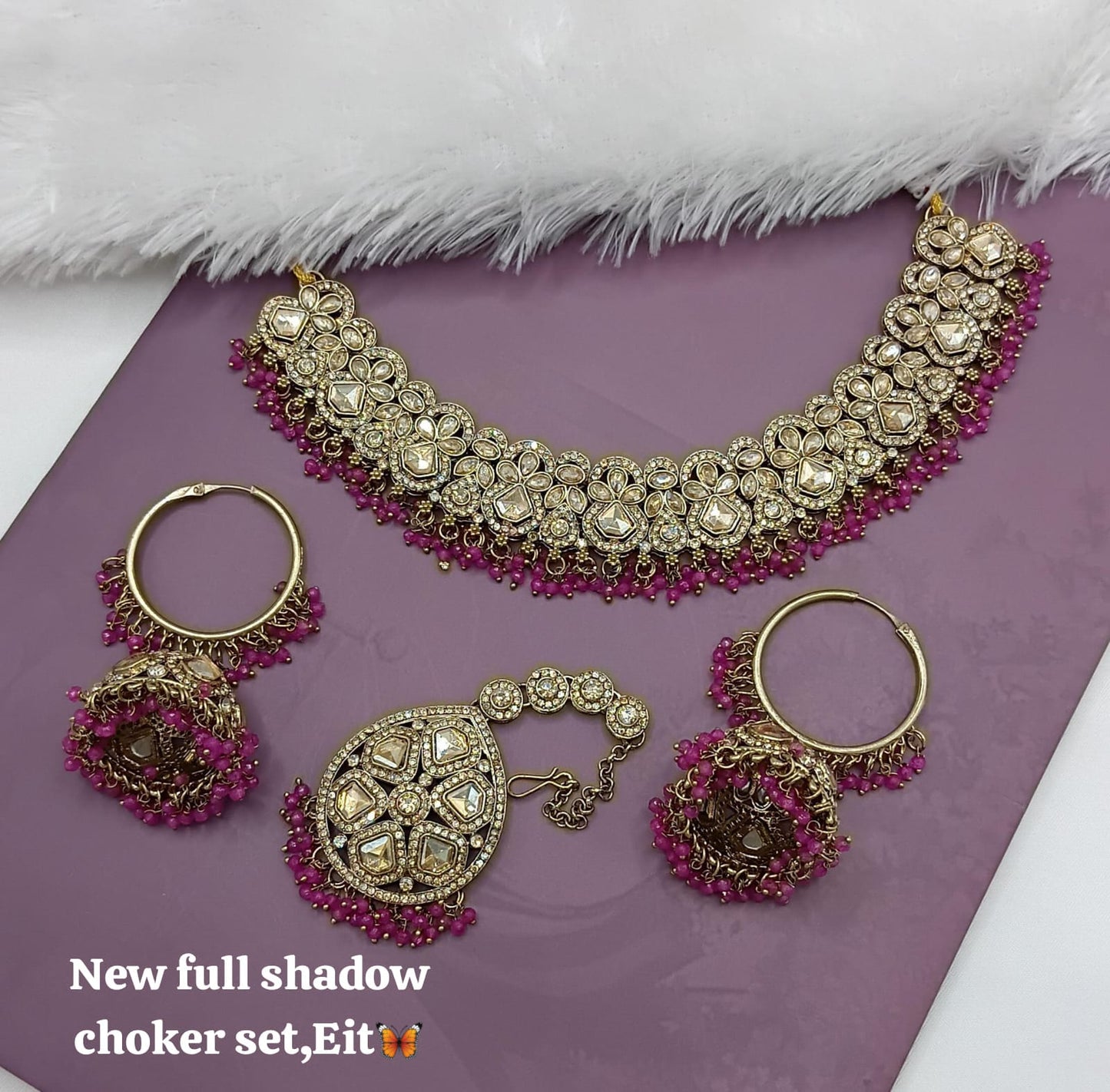 Antique Gold Plated Jewellery Set