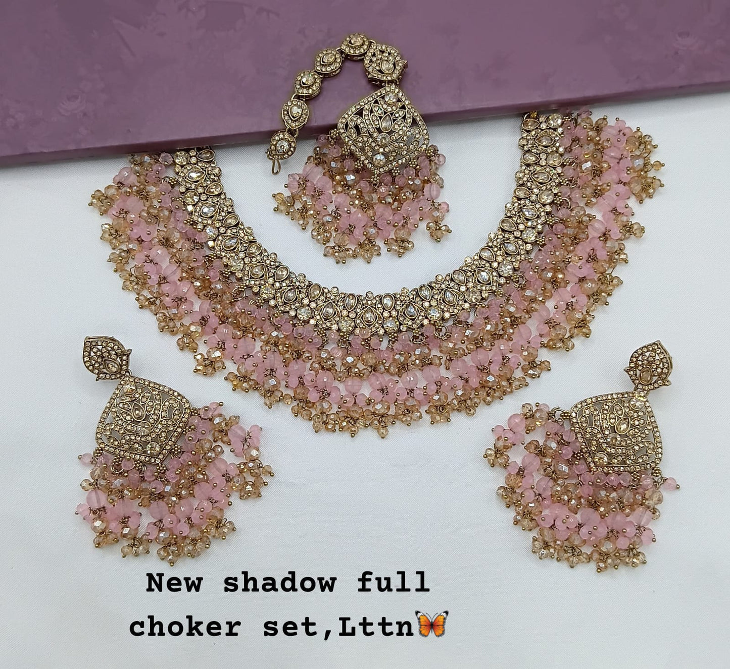 Antique Gold Plated Jewellery Set