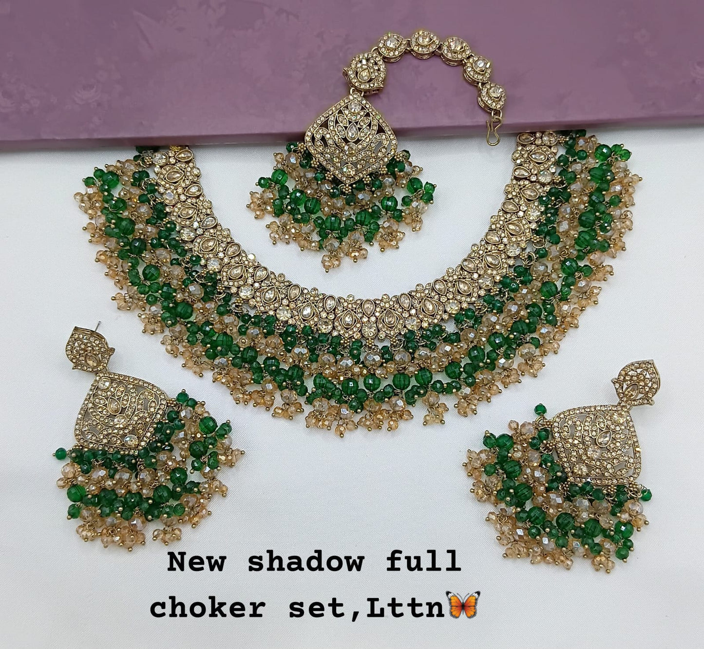 Antique Gold Plated Jewellery Set