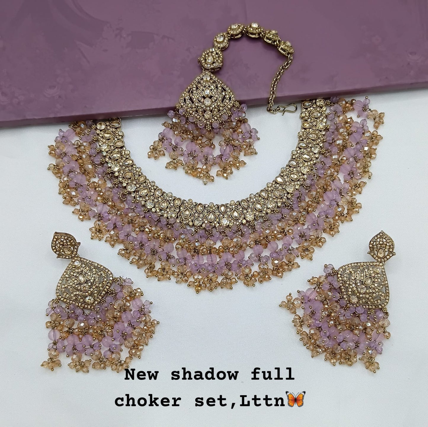 Antique Gold Plated Jewellery Set