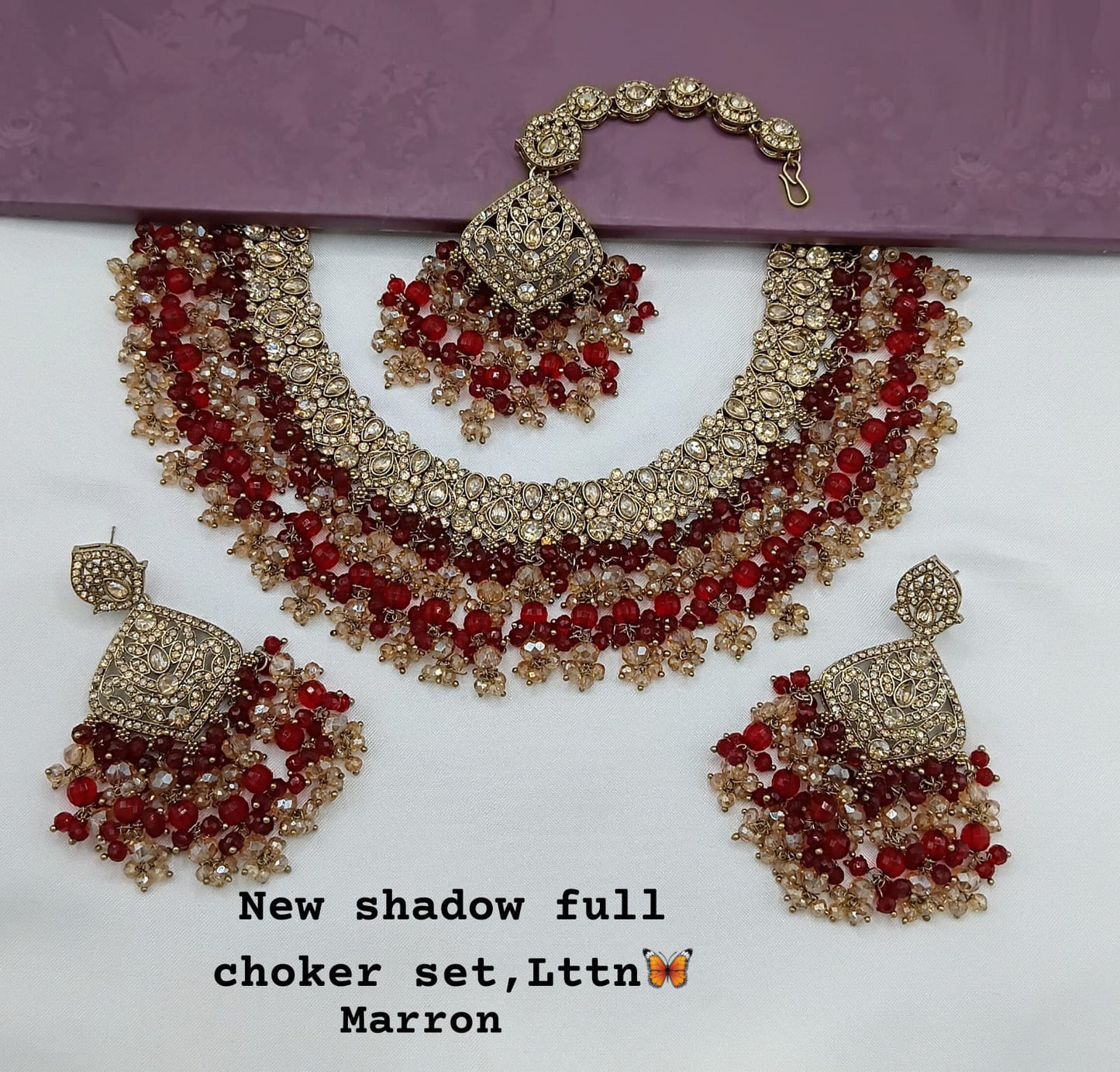 Antique Gold Plated Jewellery Set