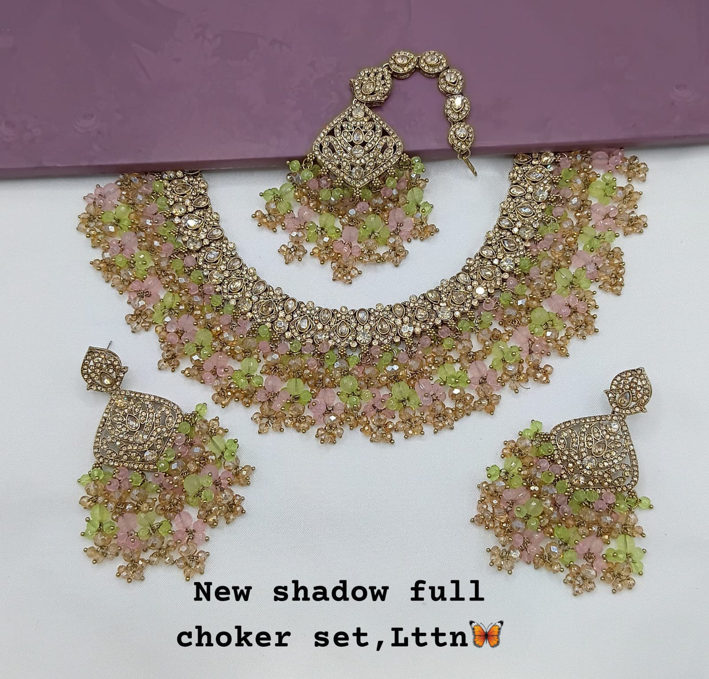Antique Gold Plated Jewellery Set