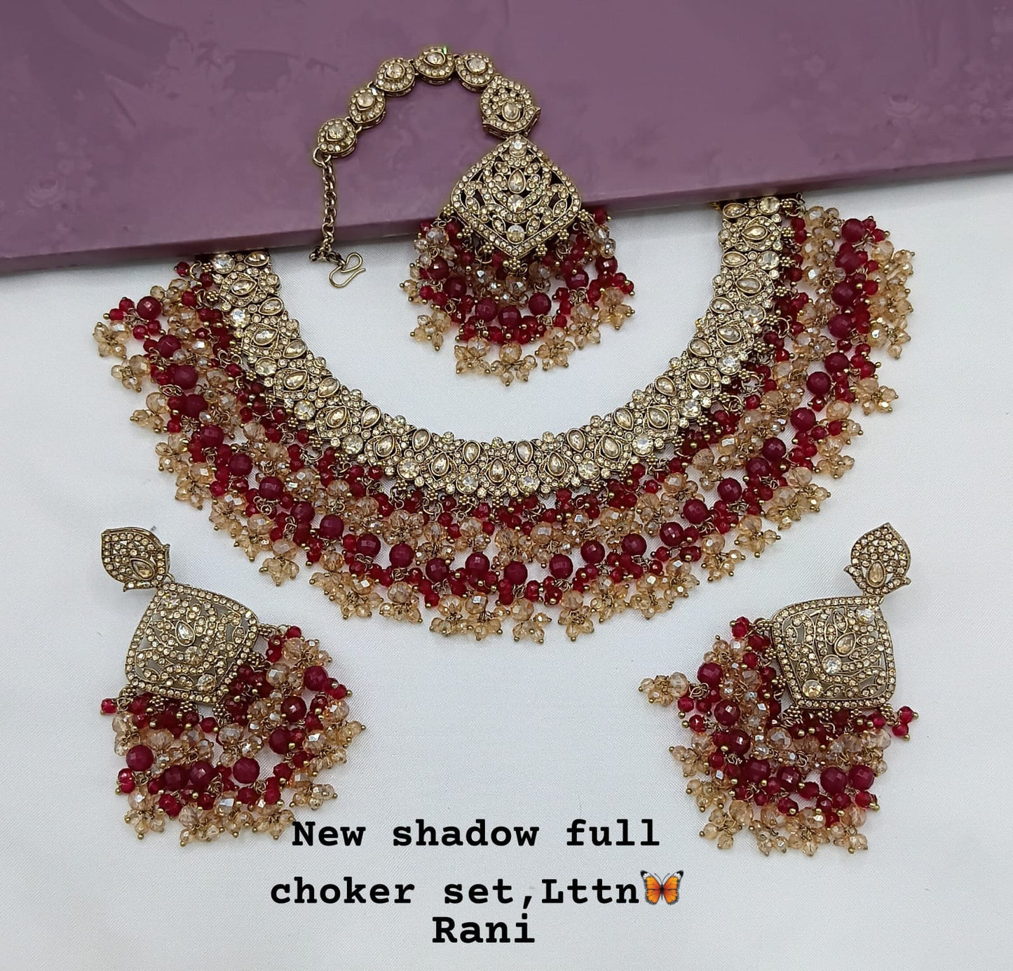 Antique Gold Plated Jewellery Set