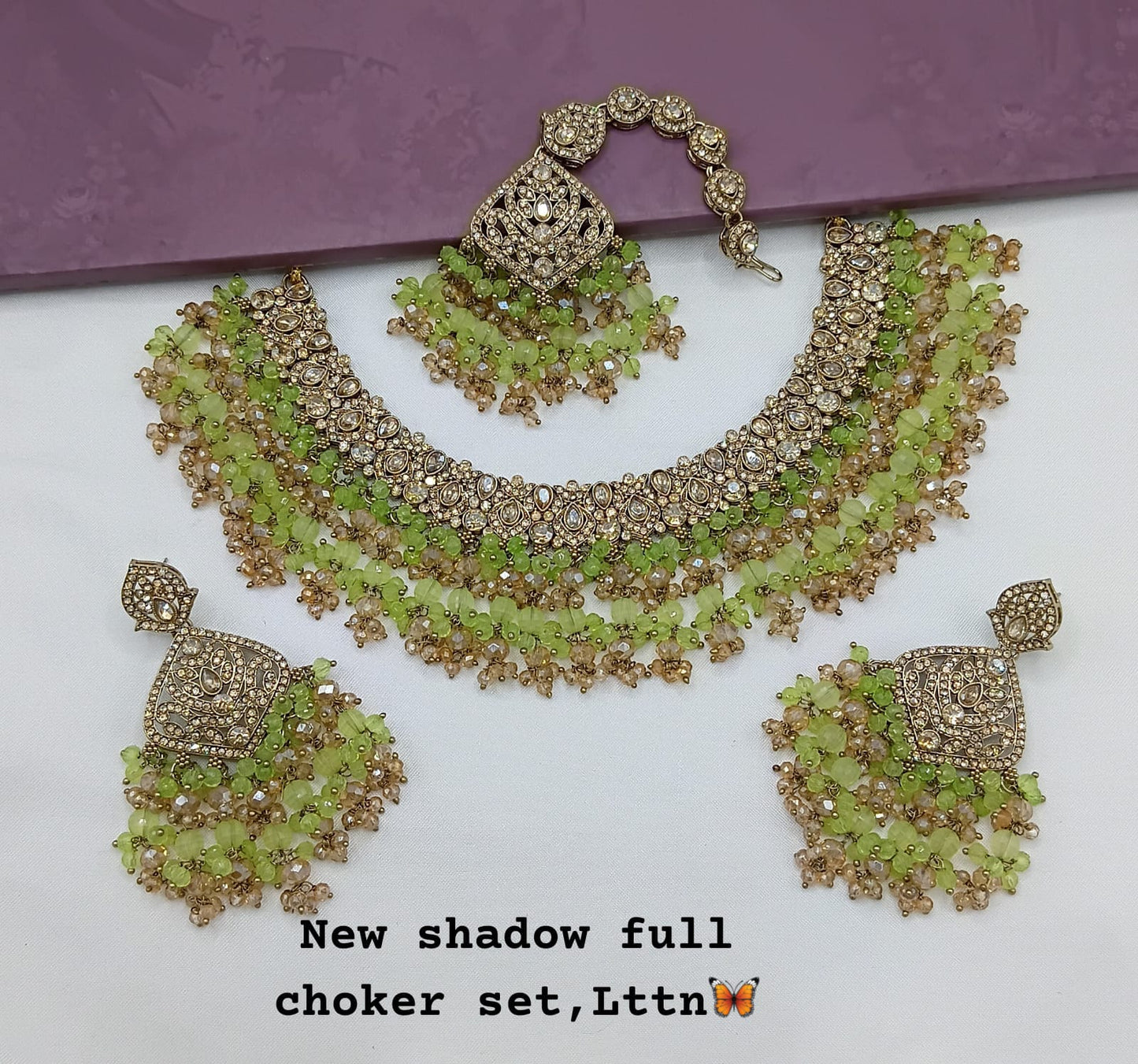 Antique Gold Plated Jewellery Set