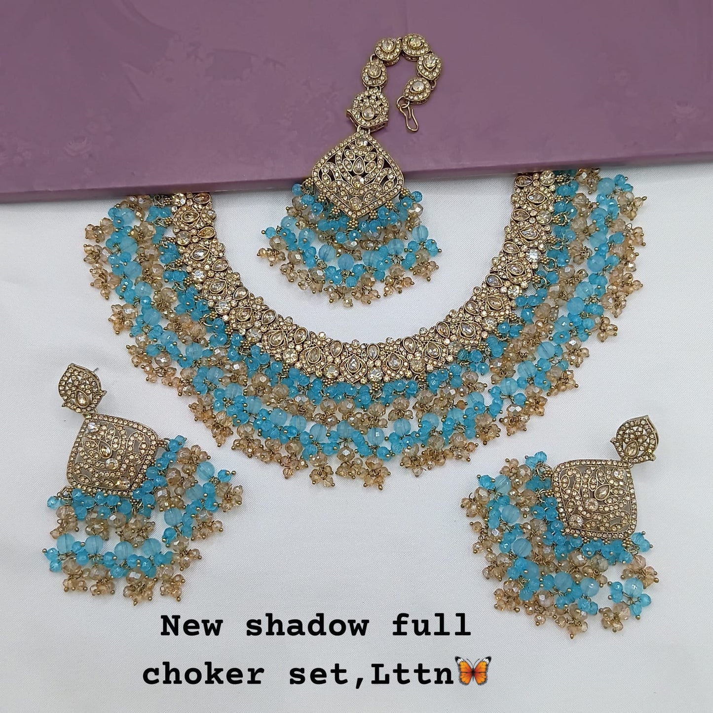 Antique Gold Plated Jewellery Set