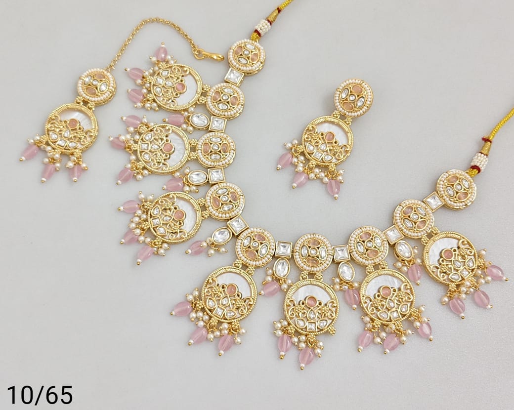 Antique Gold Plated Necklace Set
