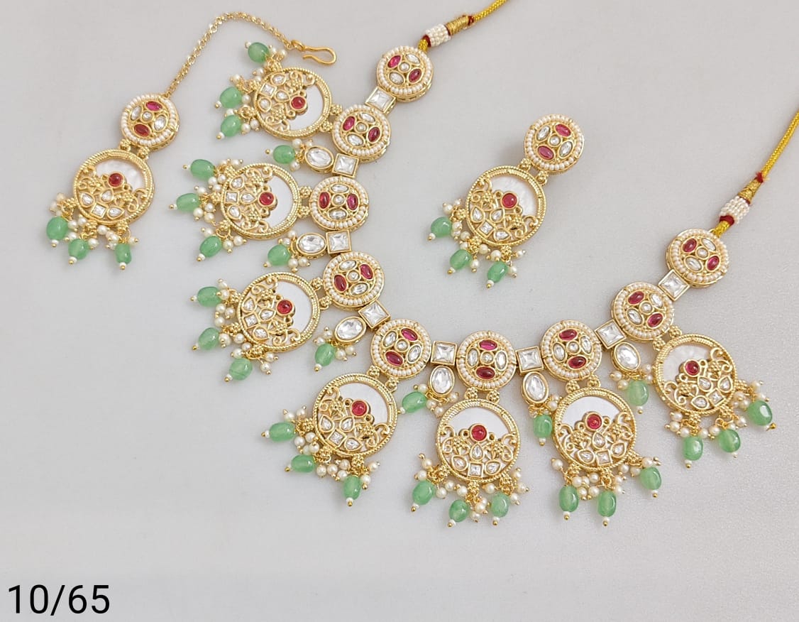 Antique Gold Plated Necklace Set