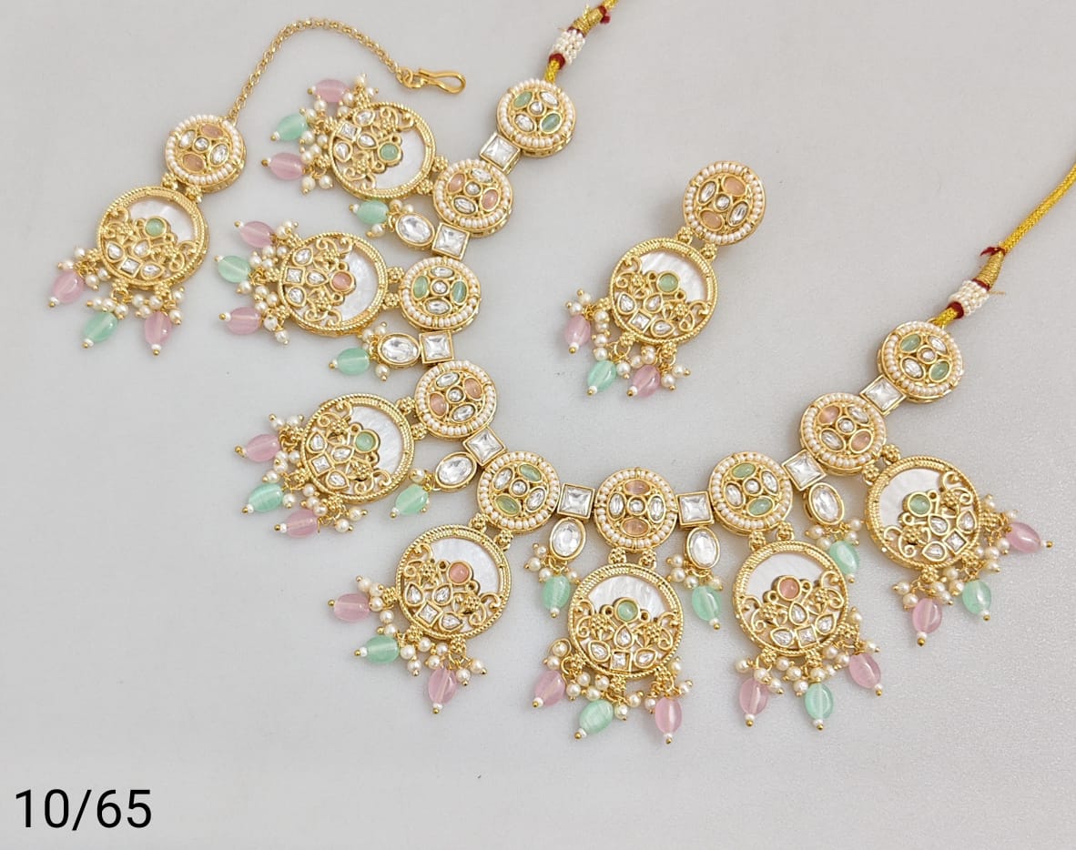 Antique Gold Plated Necklace Set
