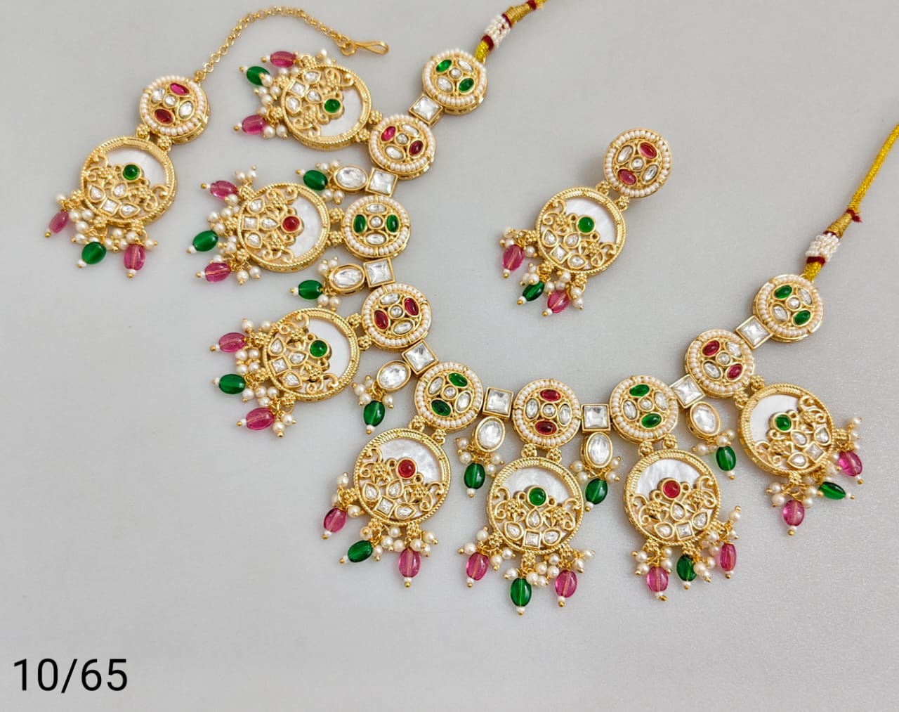 Antique Gold Plated Necklace Set
