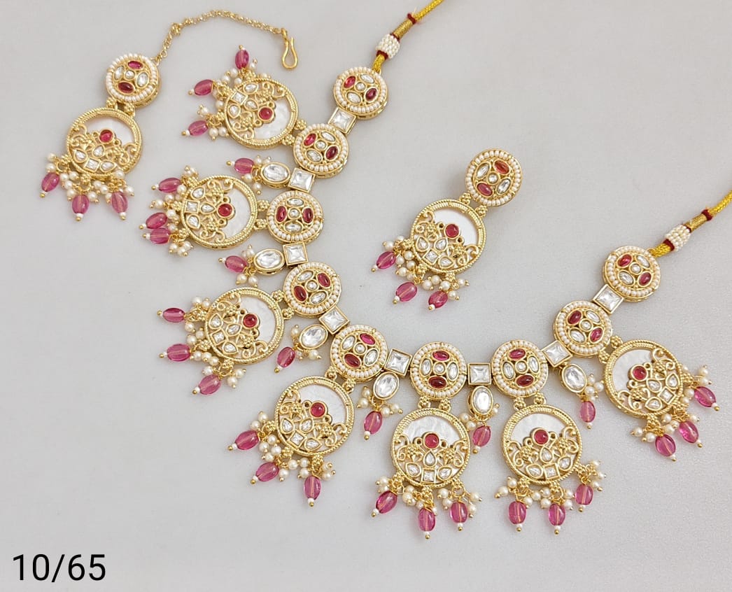 Antique Gold Plated Necklace Set