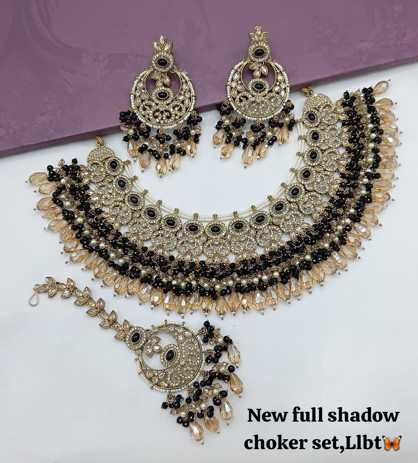 Antique Gold Plated Jewellery Set