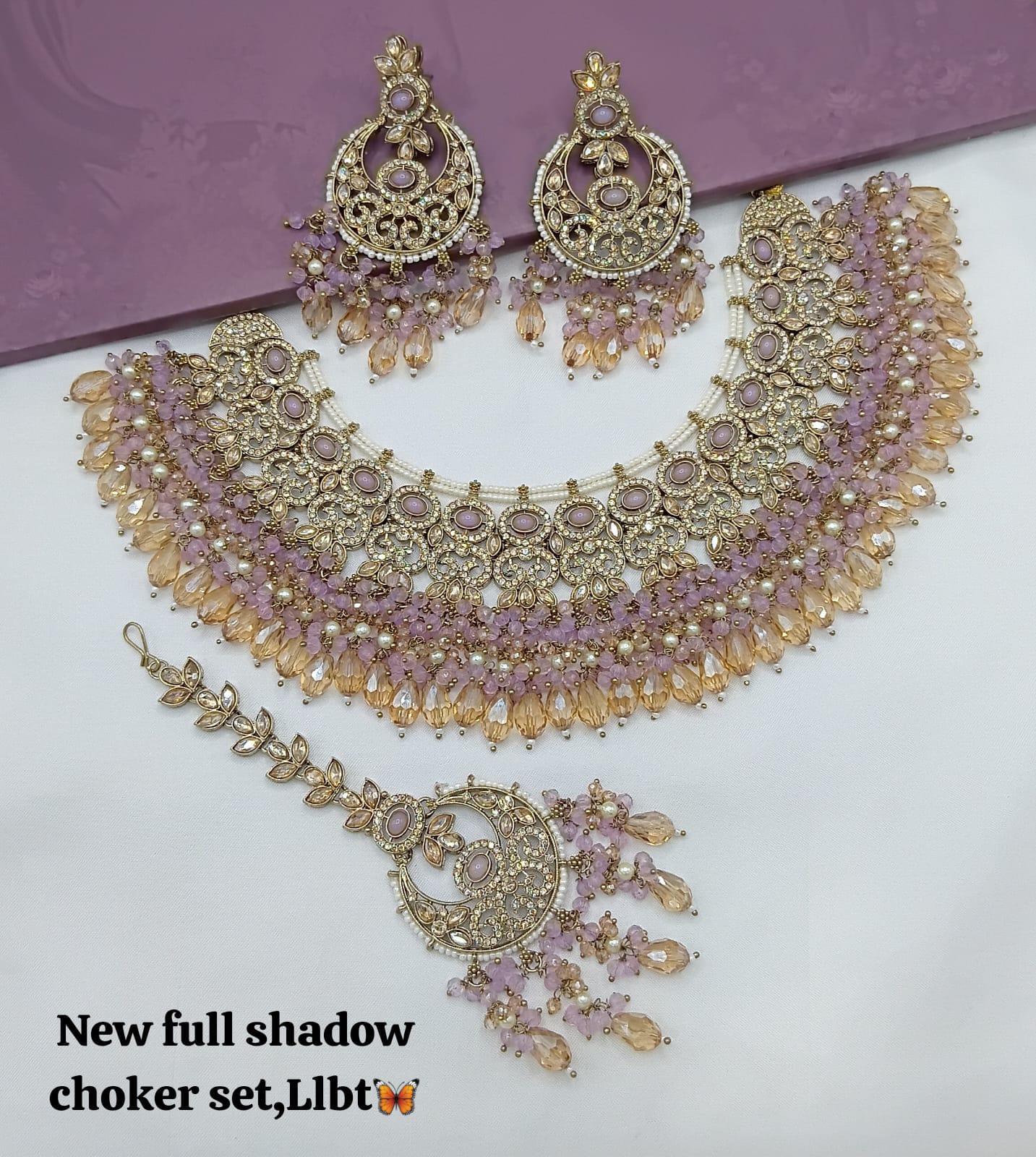 Antique Gold Plated Jewellery Set