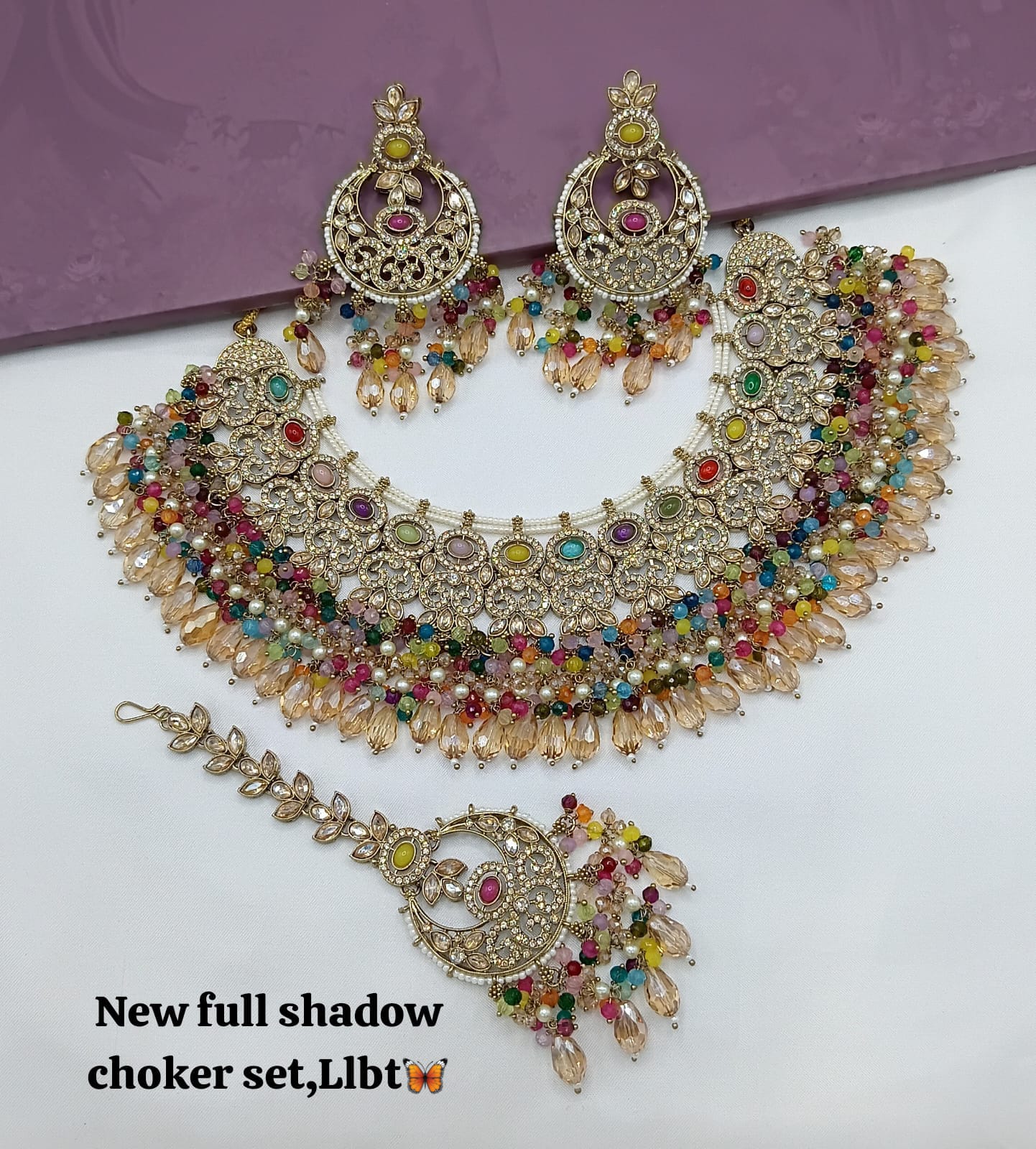 Antique Gold Plated Jewellery Set