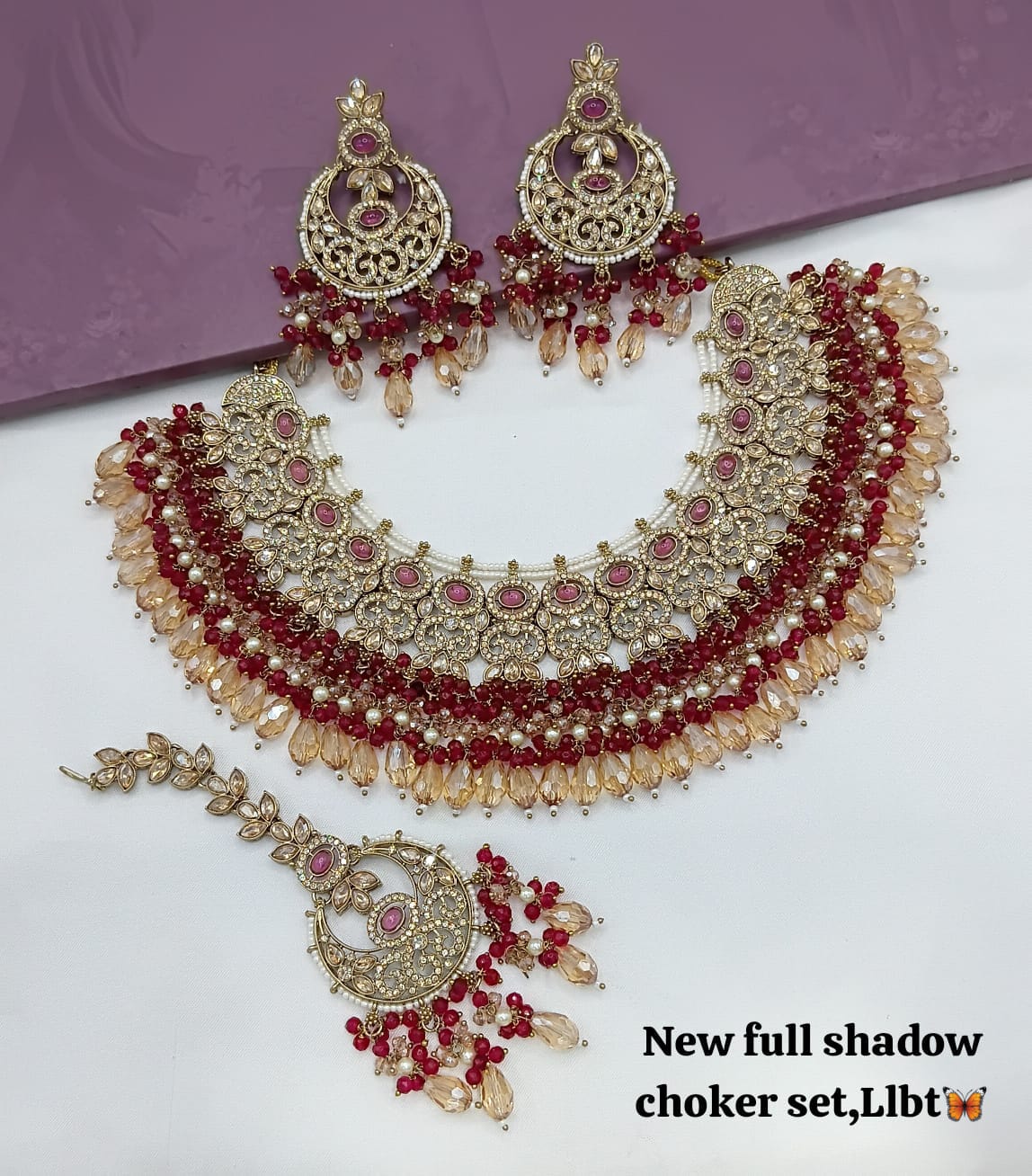 Antique Gold Plated Jewellery Set