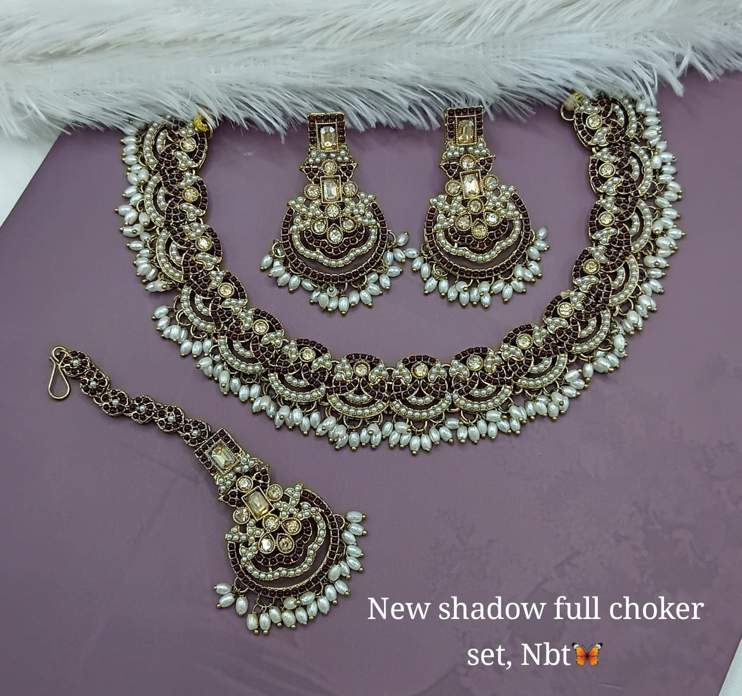 New Shadow Full Choker Set | Stunning Statement Jewelry for Special Occasions