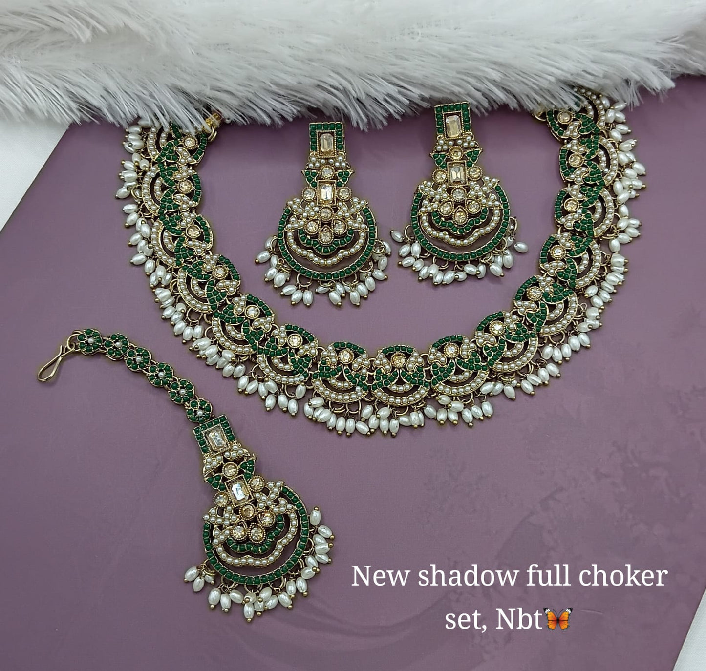 New Shadow Full Choker Set | Stunning Statement Jewelry for Special Occasions