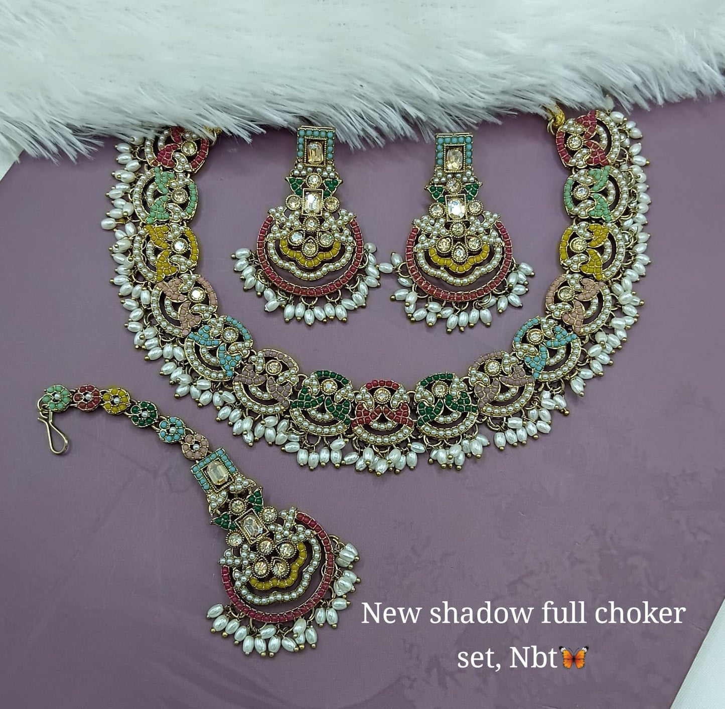 New Shadow Full Choker Set | Stunning Statement Jewelry for Special Occasions