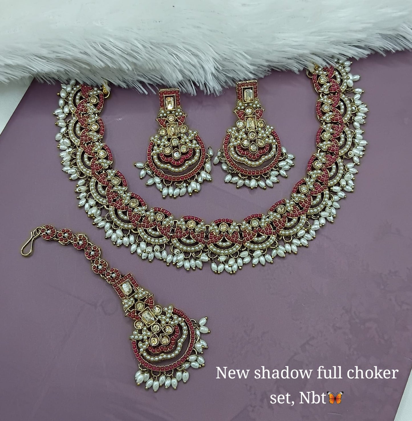 New Shadow Full Choker Set | Stunning Statement Jewelry for Special Occasions