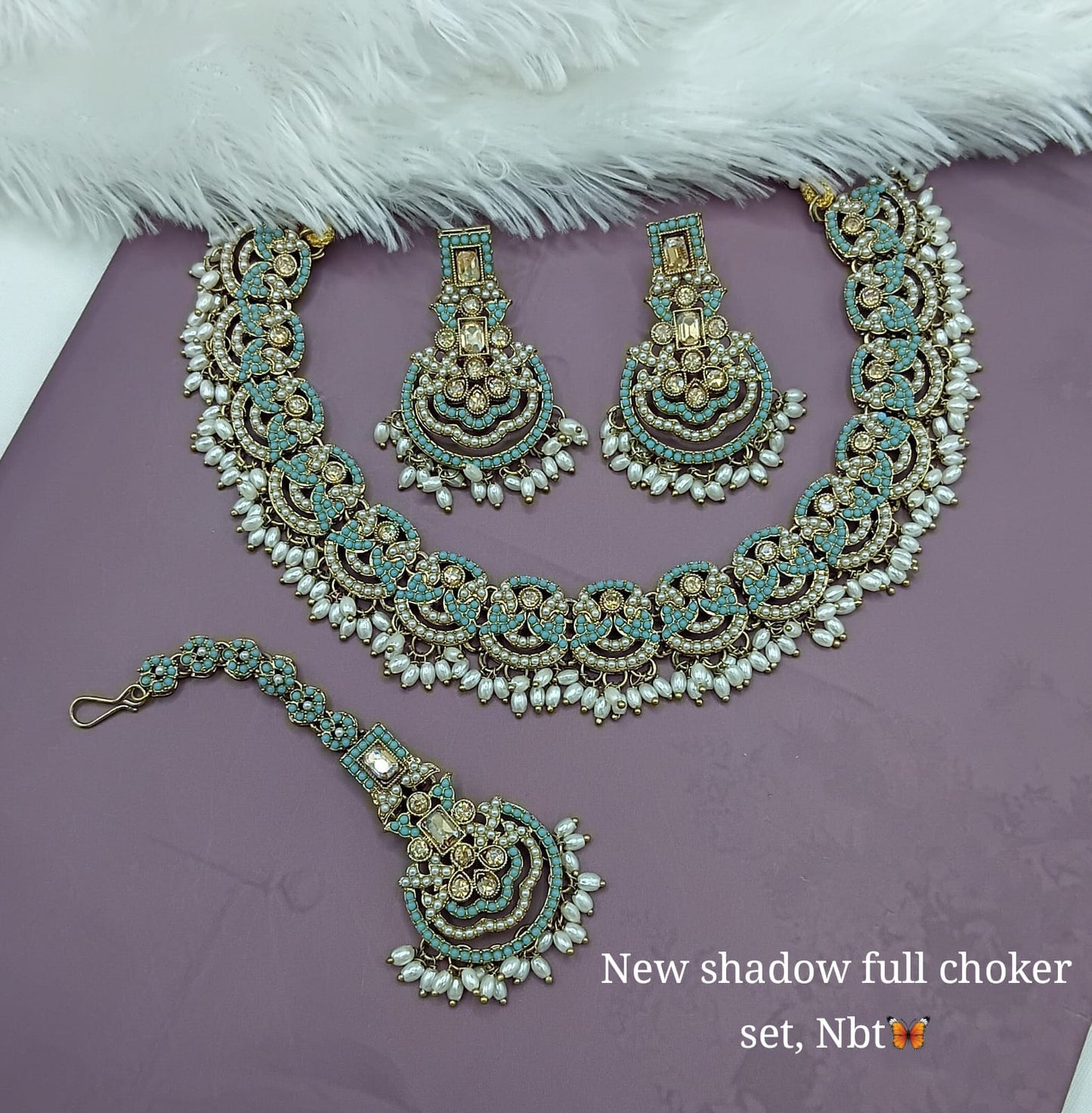 New Shadow Full Choker Set | Stunning Statement Jewelry for Special Occasions