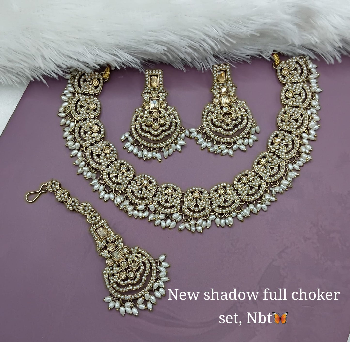 New Shadow Full Choker Set | Stunning Statement Jewelry for Special Occasions