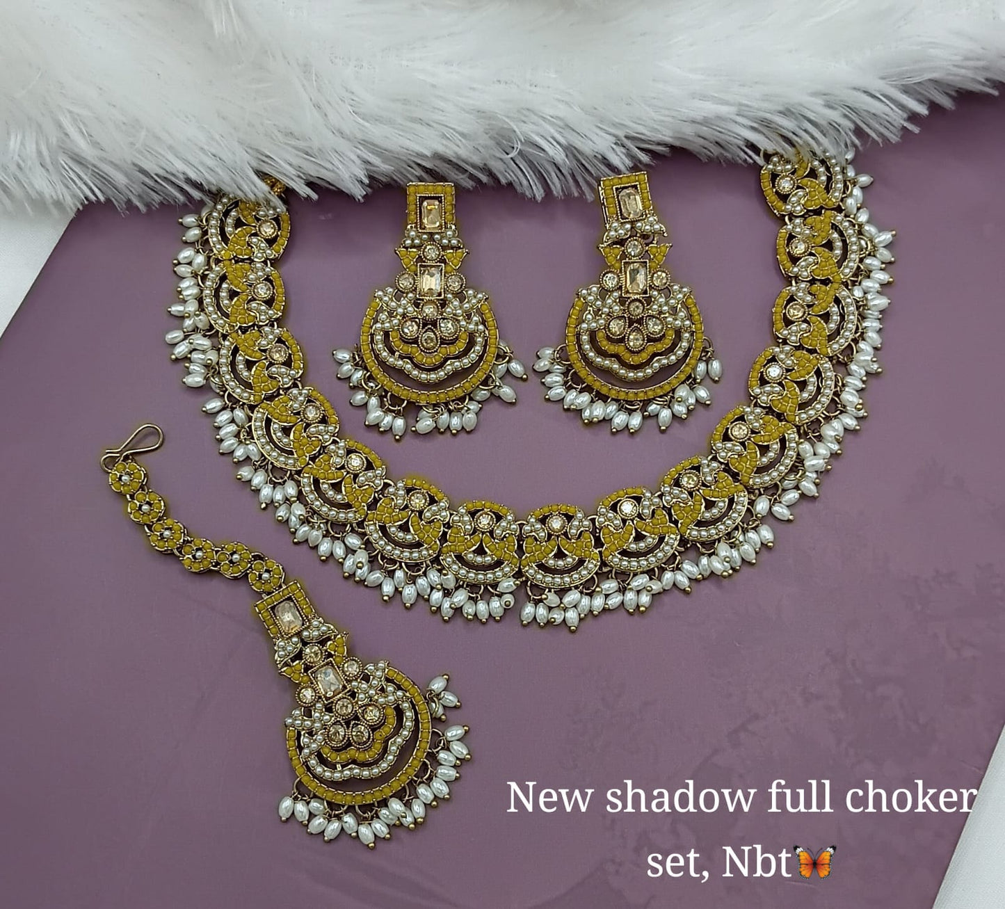 New Shadow Full Choker Set | Stunning Statement Jewelry for Special Occasions
