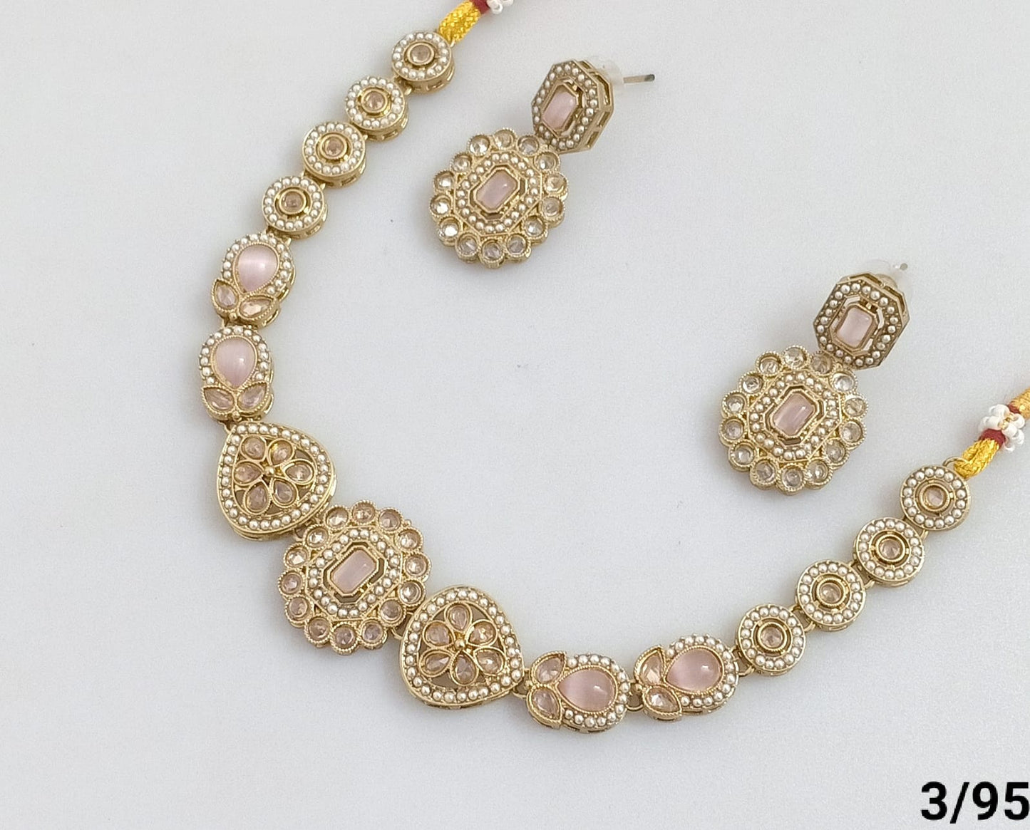 Antique Gold Plated Choker Necklace Set