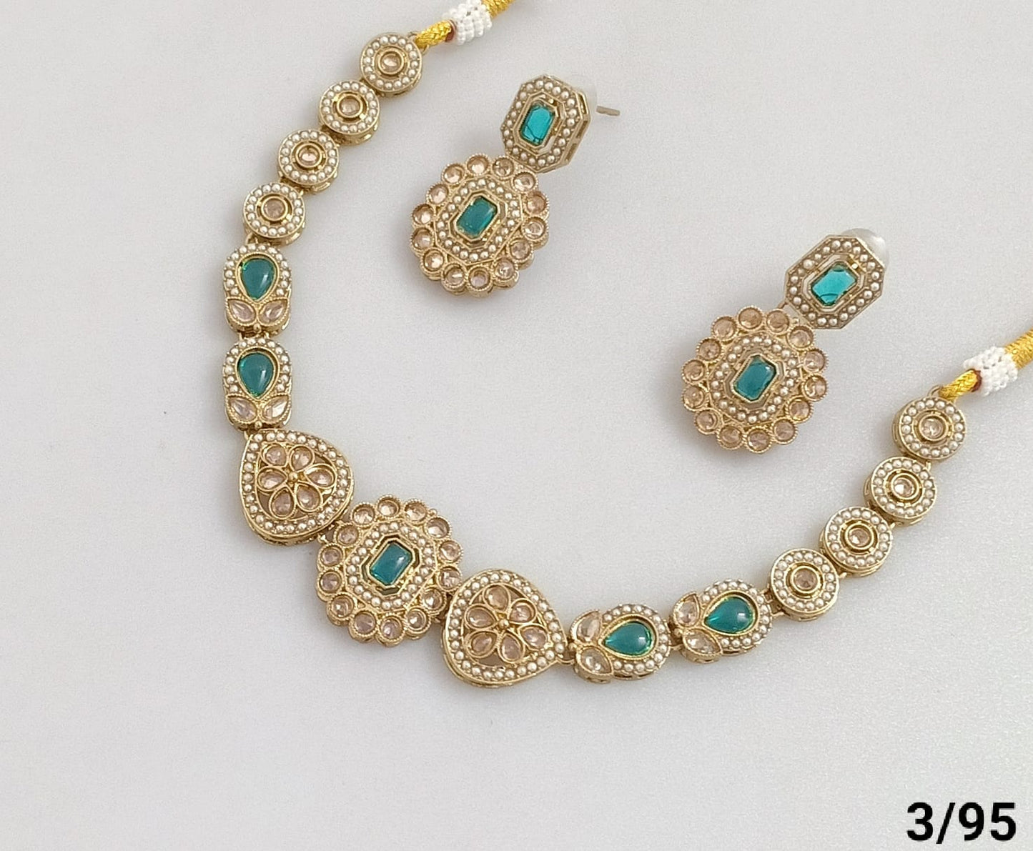 Antique Gold Plated Choker Necklace Set