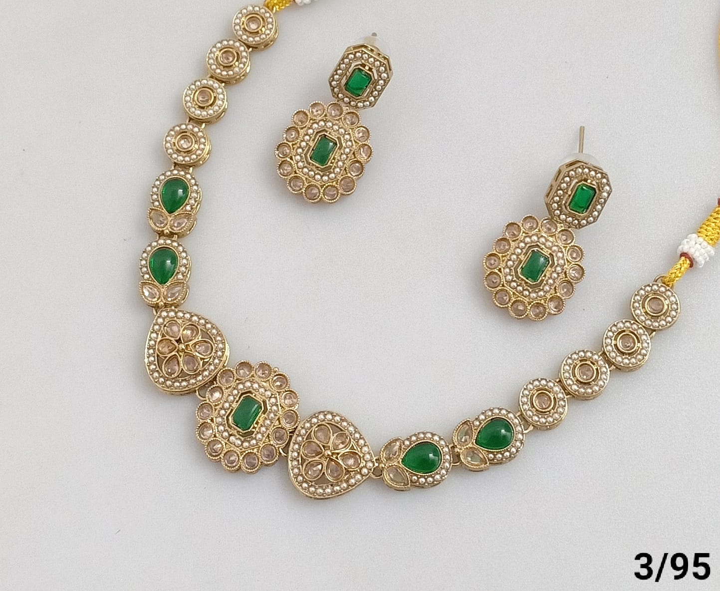 Antique Gold Plated Choker Necklace Set