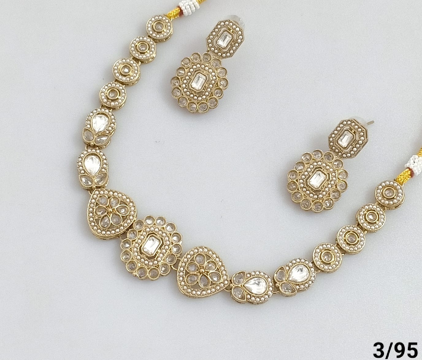 Antique Gold Plated Choker Necklace Set