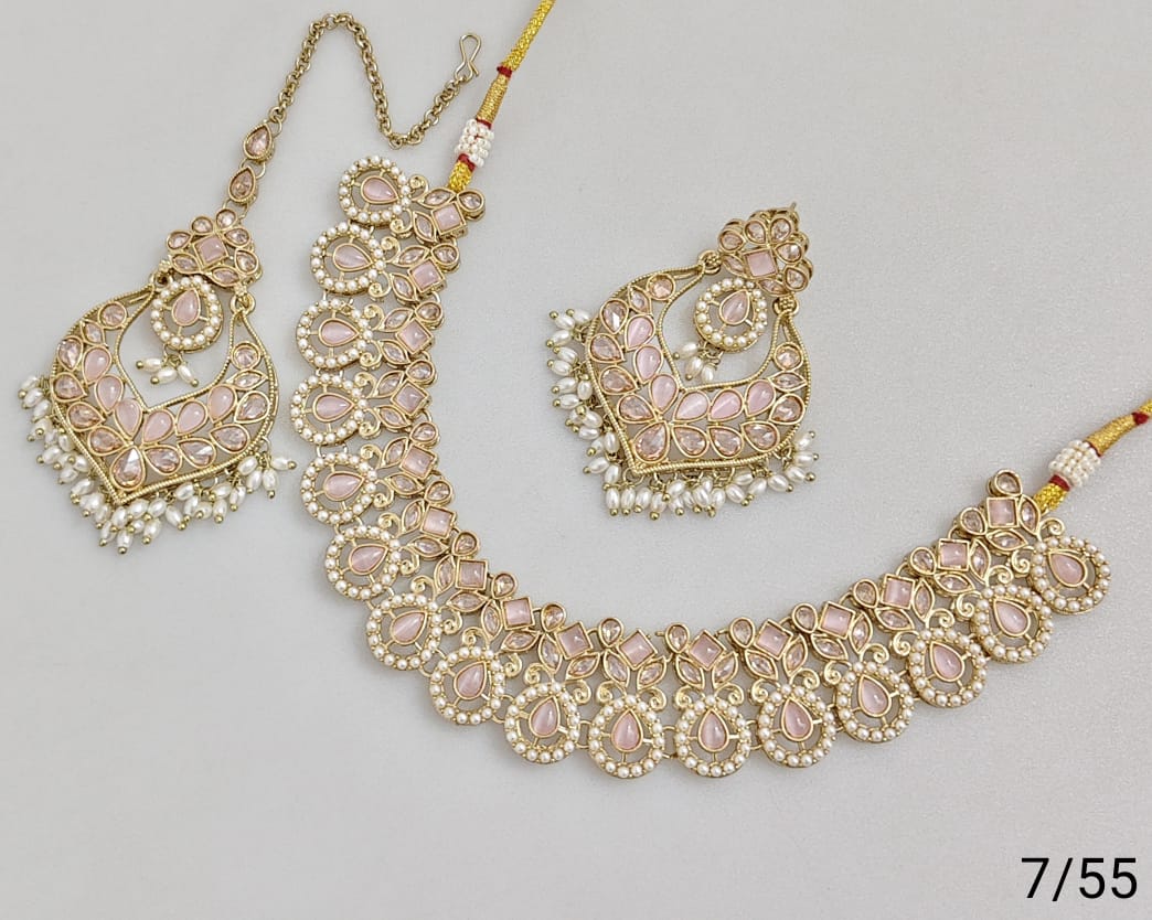 Antique Gold Plated Necklace Set