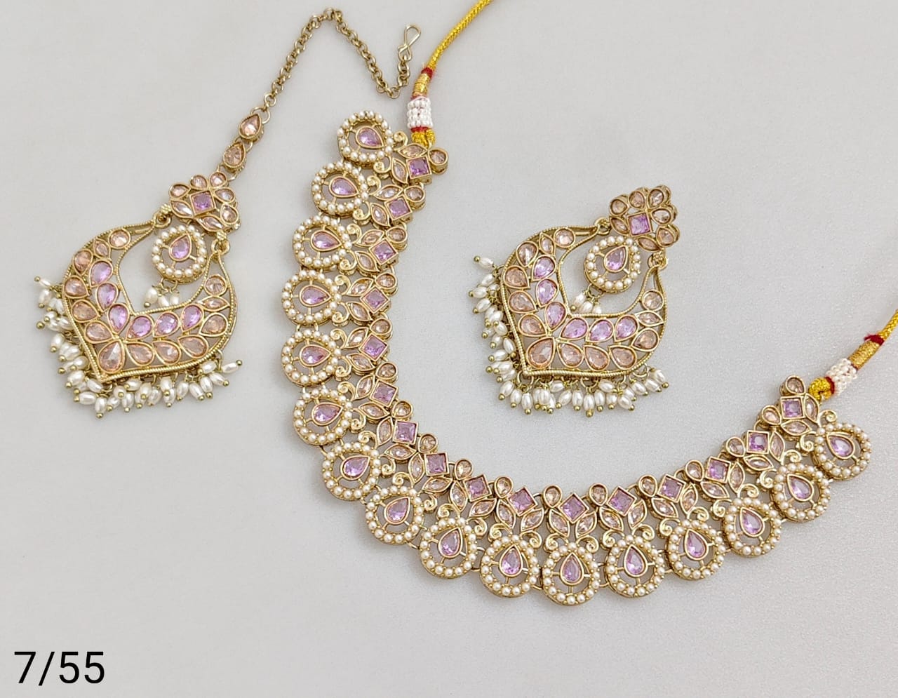 Antique Gold Plated Necklace Set