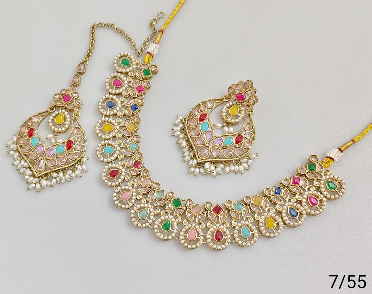 Antique Gold Plated Necklace Set
