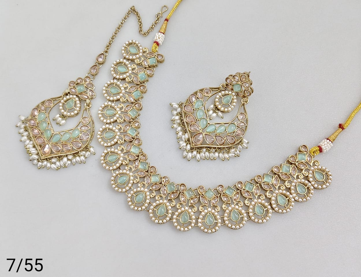 Antique Gold Plated Necklace Set