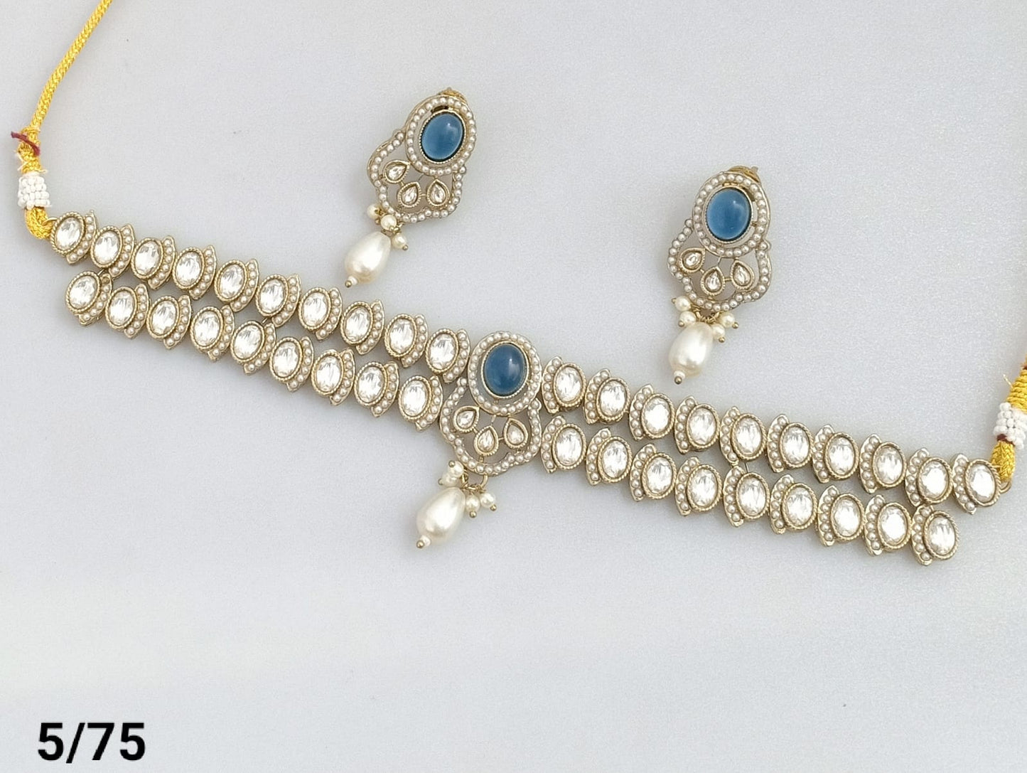Antique Gold Plated Choker Necklace Set