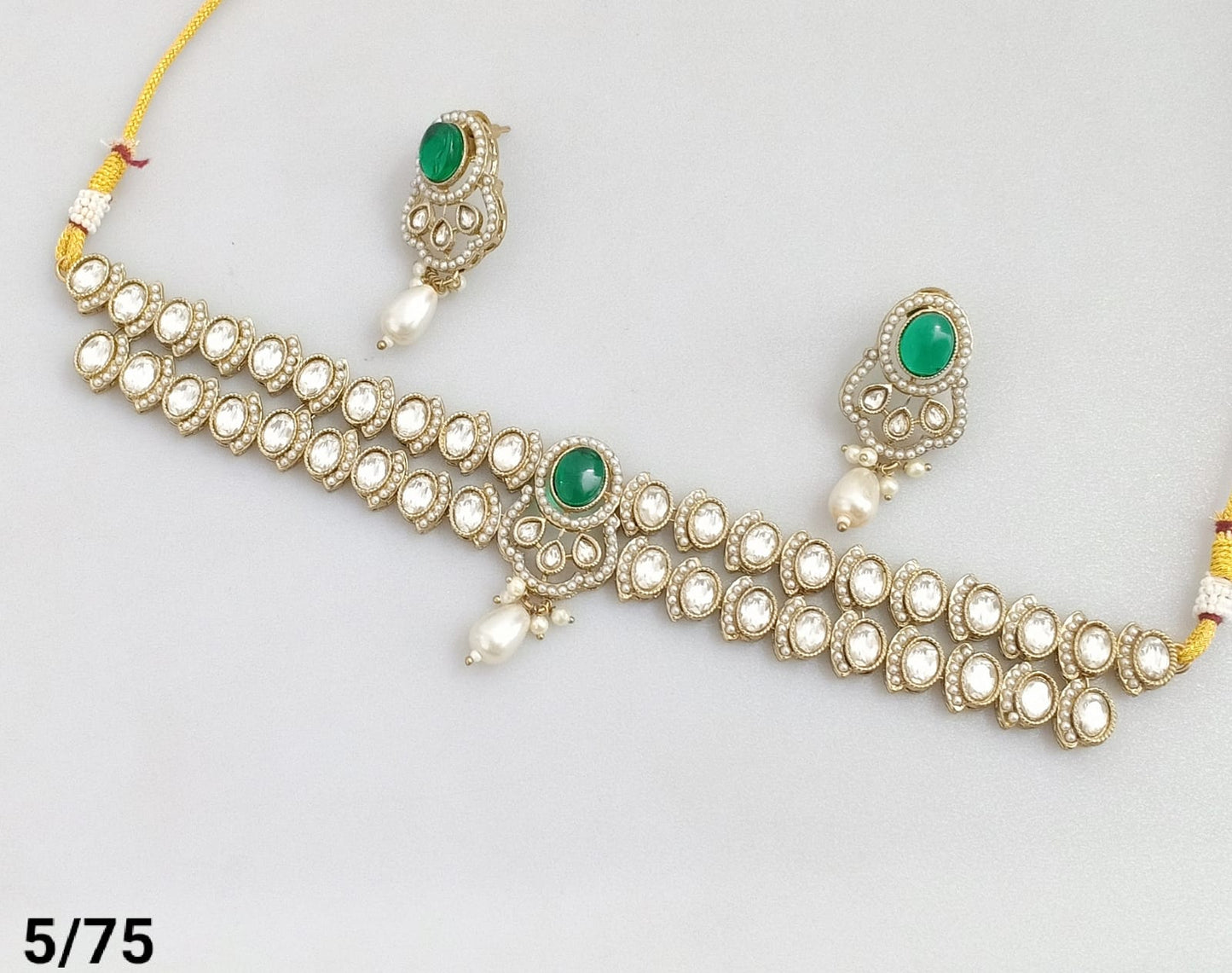 Antique Gold Plated Choker Necklace Set