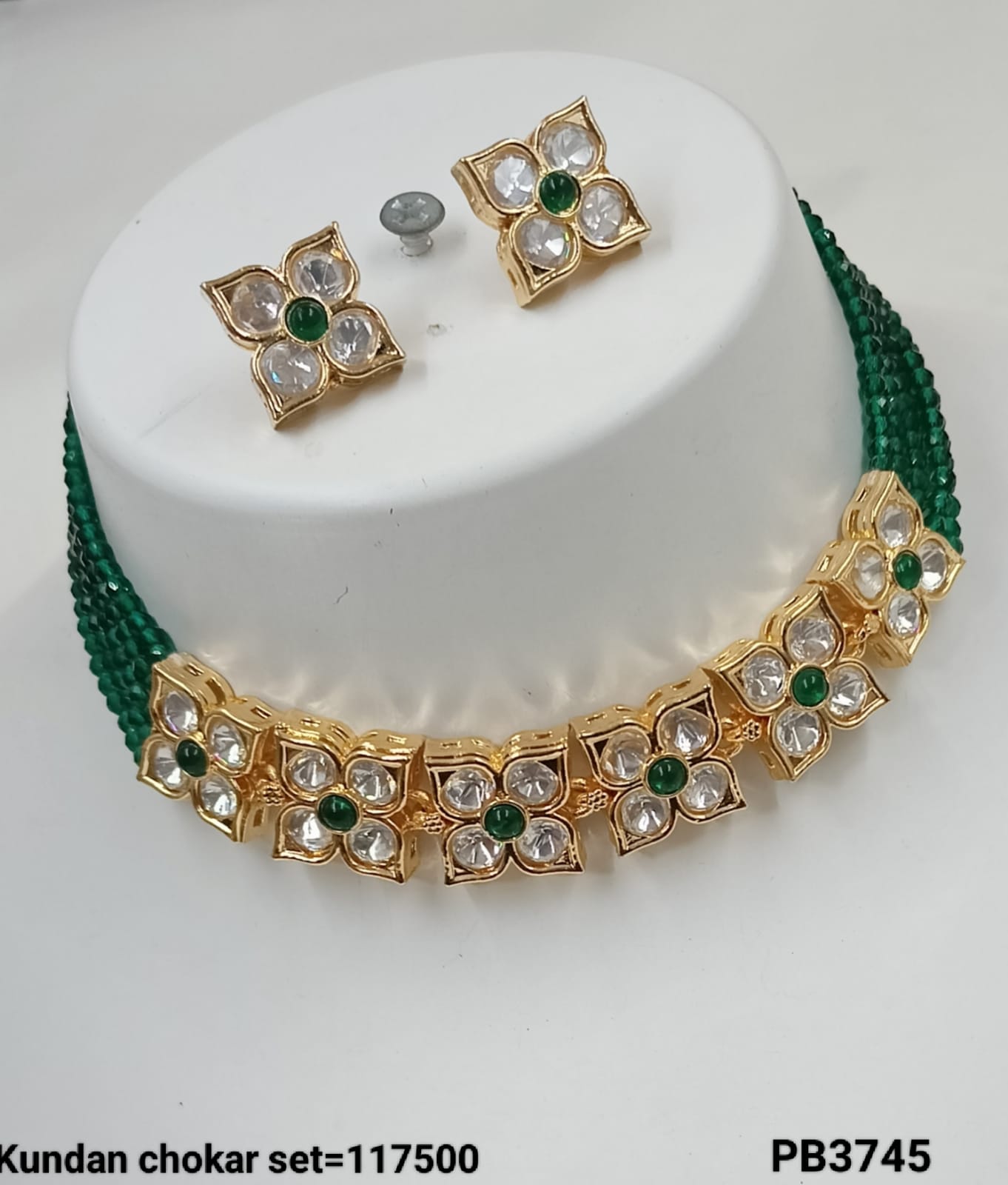 Gold Plated Fancy Choker Necklace Set