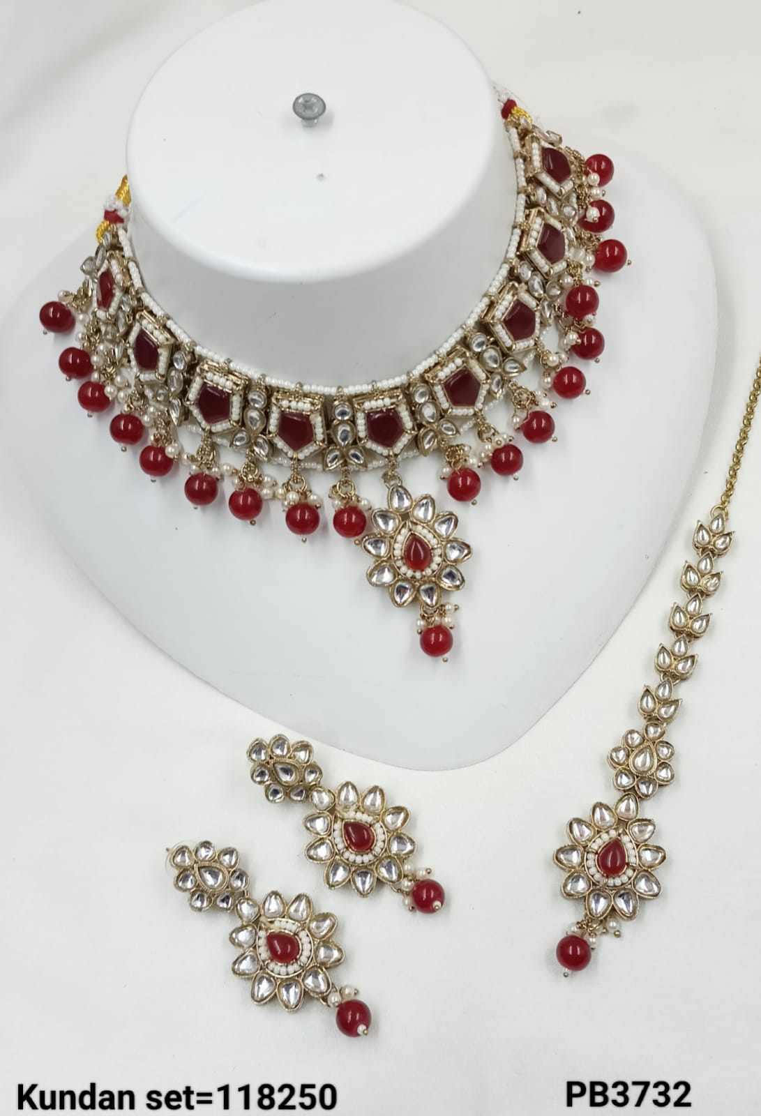 Antique Gold Plated Choker Necklace Set