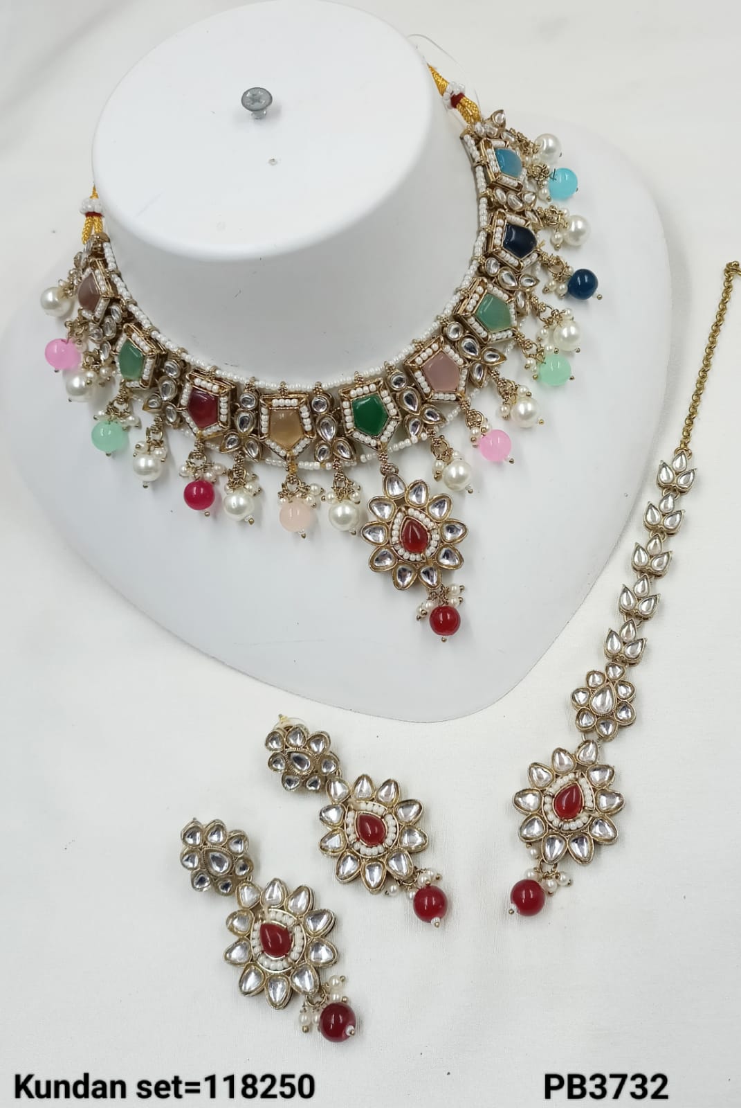 Antique Gold Plated Choker Necklace Set