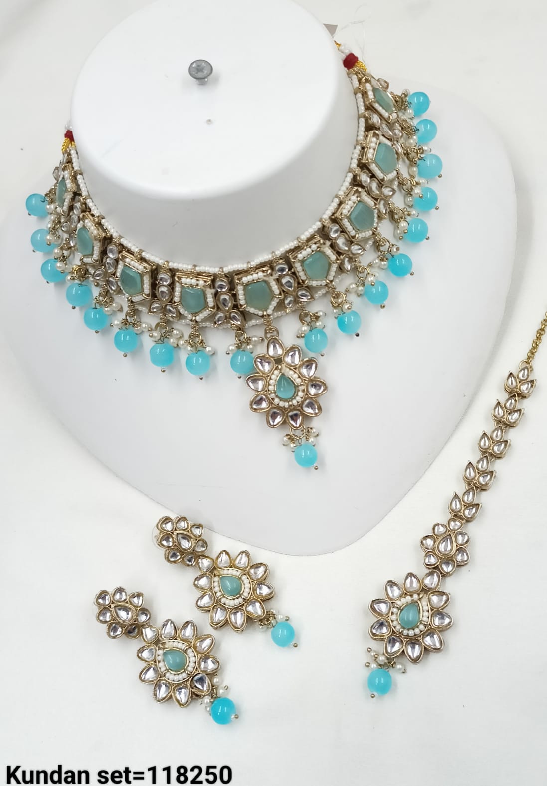 Antique Gold Plated Choker Necklace Set