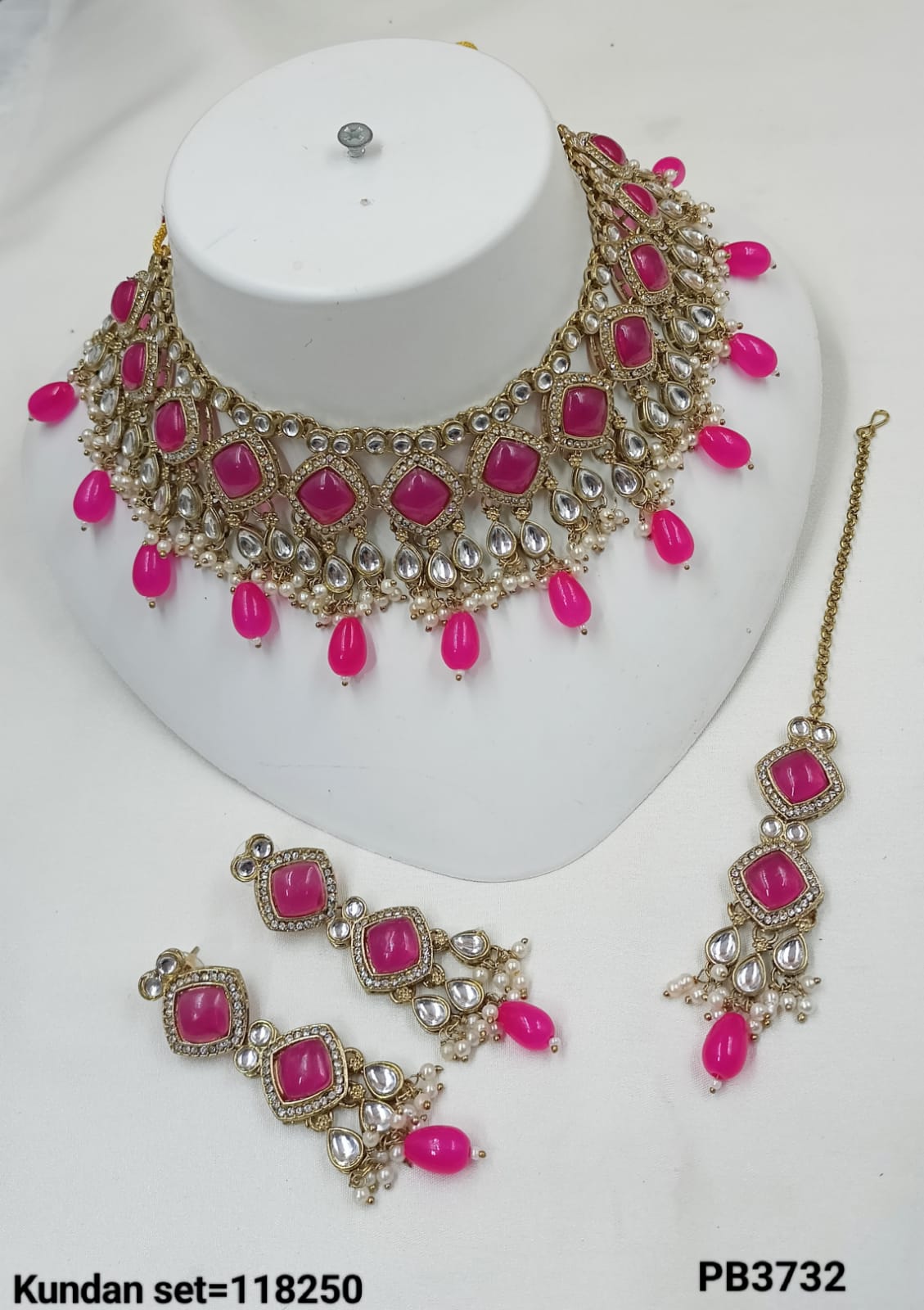 Antique Gold Plated Choker Necklace Set