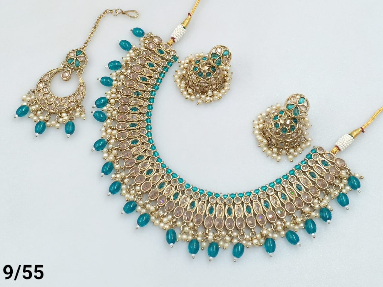 Antique Gold Plated Choker Necklace Set