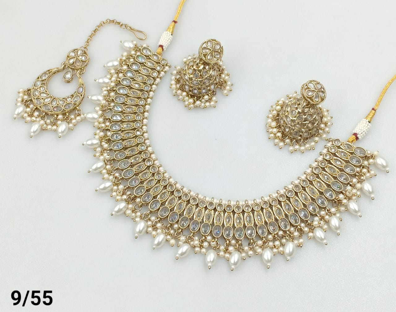 Antique Gold Plated Choker Necklace Set