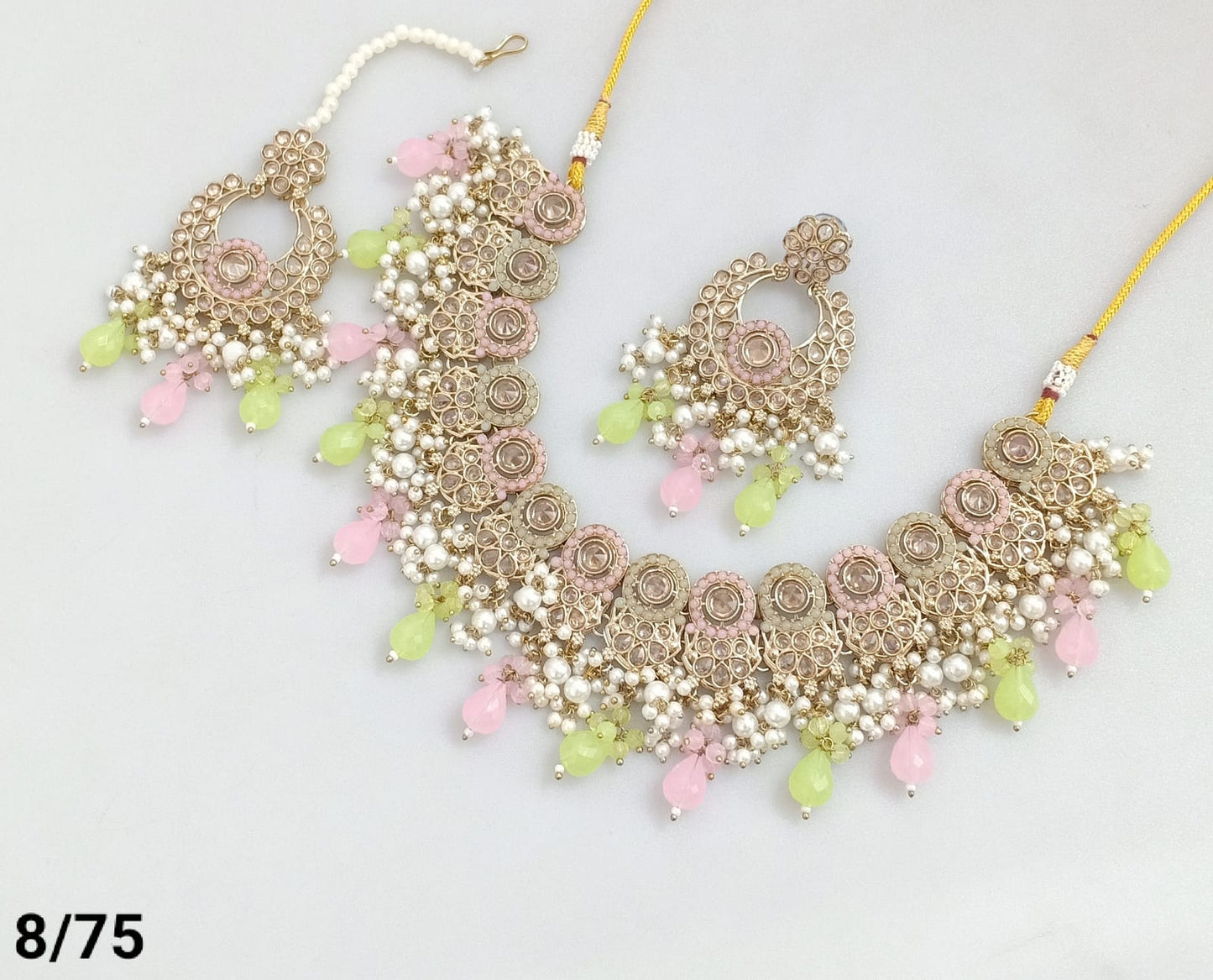 Antique Gold Plated Choker Necklace Set