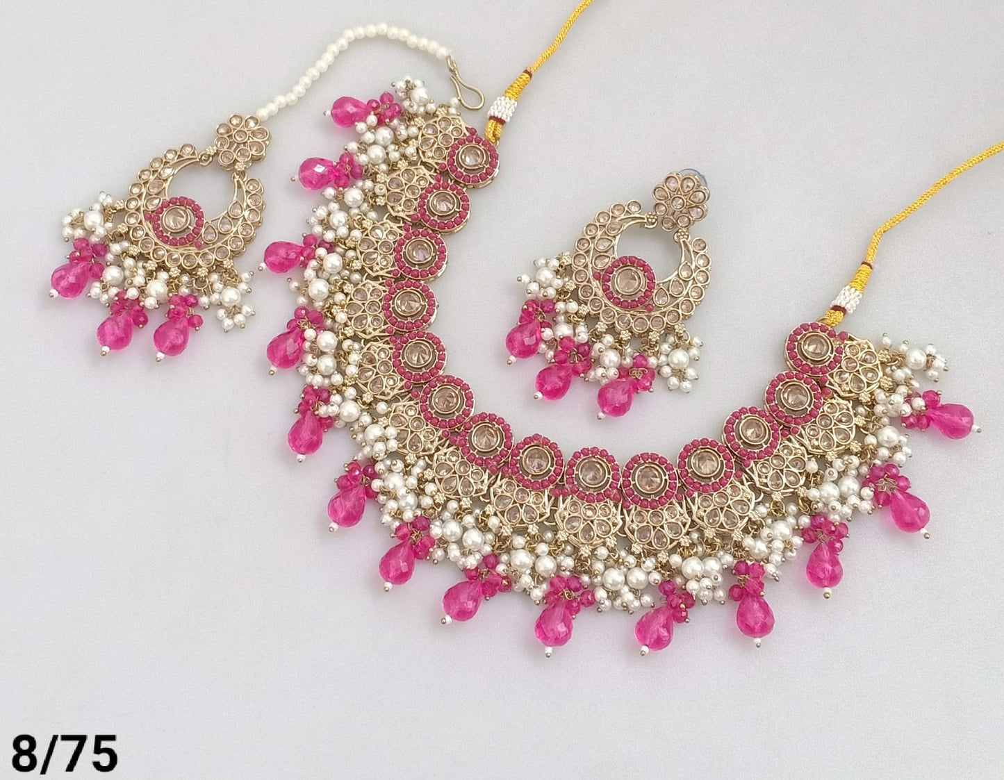 Antique Gold Plated Choker Necklace Set