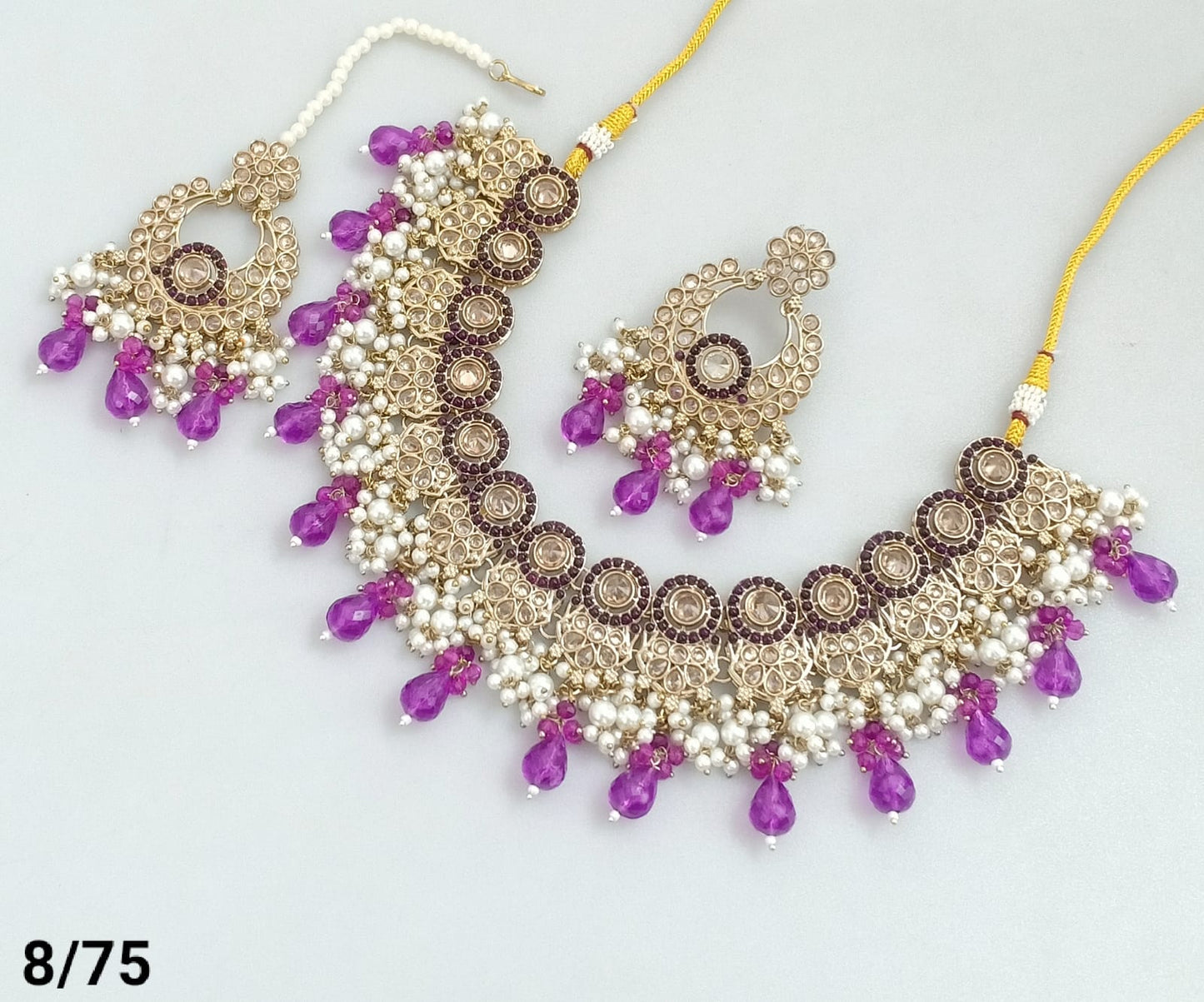 Antique Gold Plated Choker Necklace Set