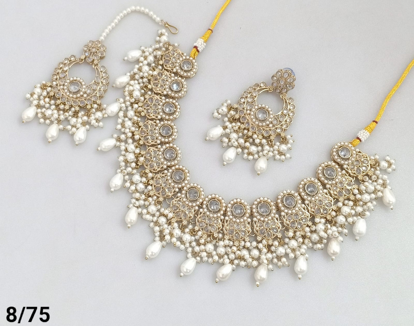 Antique Gold Plated Choker Necklace Set