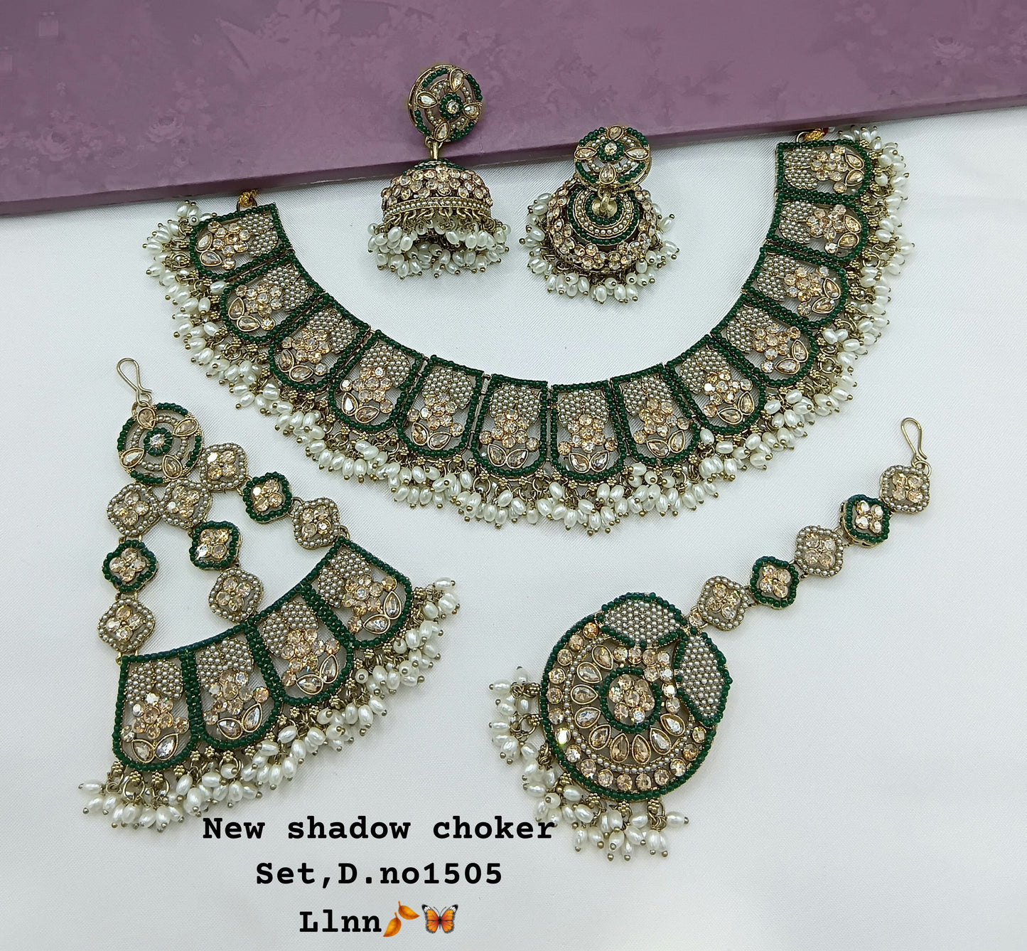 Antique Gold Plated Jewellery Set